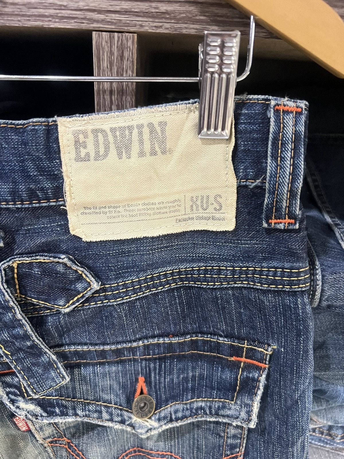 Edwin 🔥Edwin Exclusive Vintage Flared Distressed Denim Size US 34 / EU 50 - 16 Thumbnail
