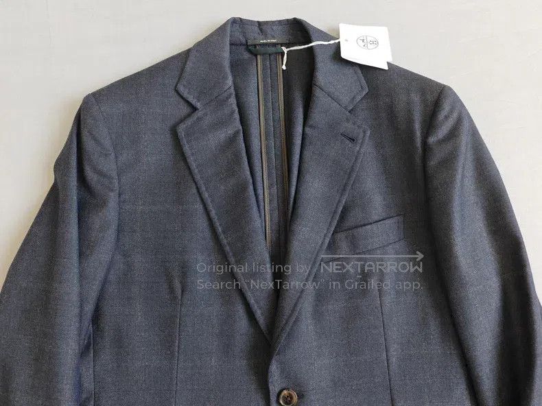 Hermes Hermes Men's wool suit jacket coat, blue-gray version, 100 Size 48R - 2 Thumbnail