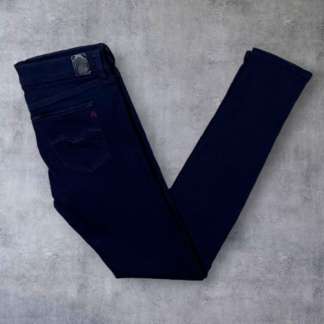 Replay Replay Joi Stretch Dark Blue Skinny Fit Jeggings Jeans W29 L32 Women’s Denim Slim Zip Fly Size 29" - 2 Thumbnail