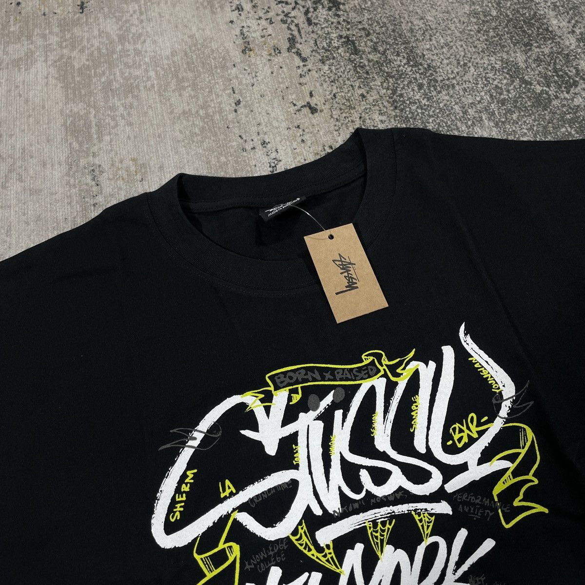 Born X Raised × Stussy STUSSY BXR 8 HANDSTYLE TSHIRT BLACK // LARGE Size US L / EU 52-54 / 3 - 2 Thumbnail