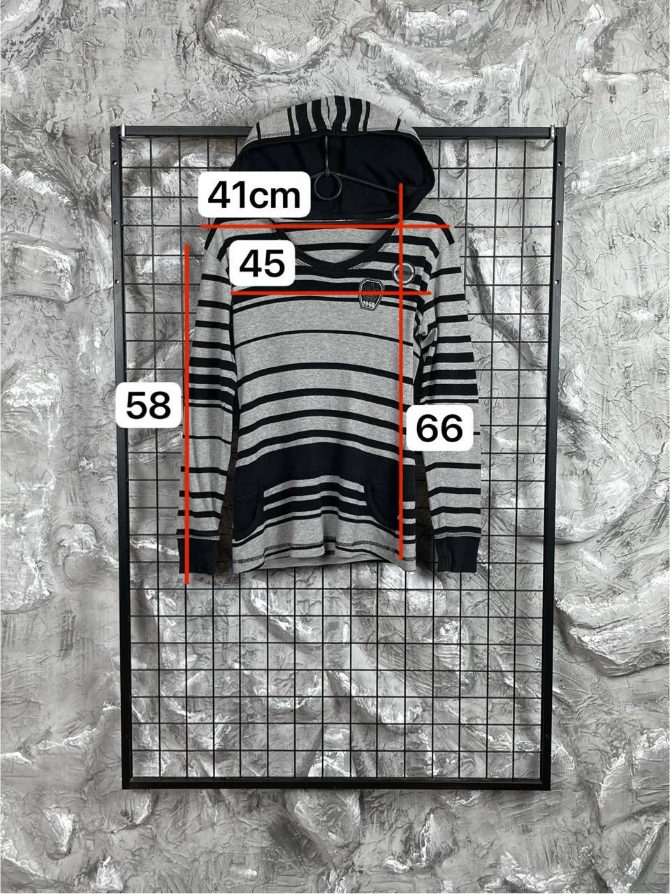 Beauty Beast Vintage Punk Emo Y2K Striped Hoodie Hysteric Glamour Style Size US S / EU 44-46 / 1 - 10 Thumbnail