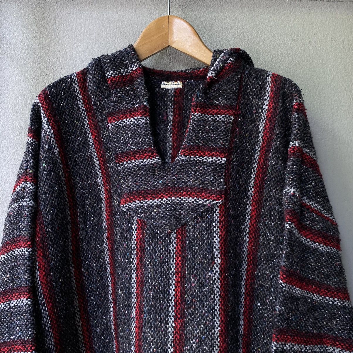 Vintage Black & Red Striped Baja Hoodie Size US M / EU 48-50 / 2 - 4 Thumbnail