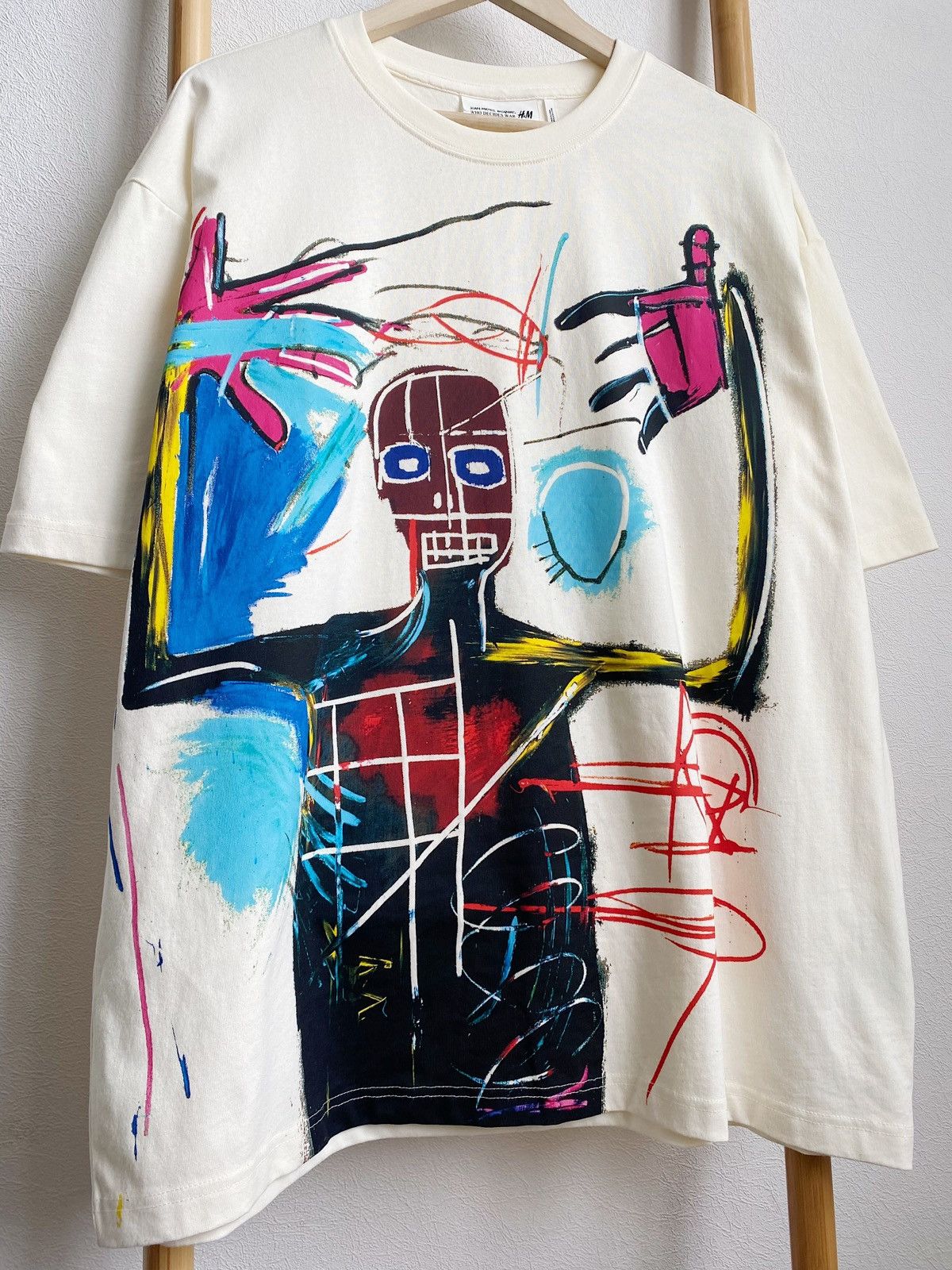 H&M × Jean-Michel Basquiat × Who Decides War WHO DECIDES WAR x BASQUIAT x H&M RELAXED FIT COTTON T-SHIRT Size US XL / EU 56 / 4 - 8 Thumbnail