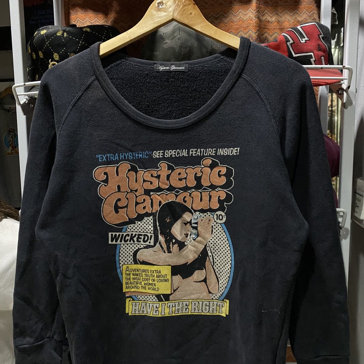 Hysteric Glamour comic book style graphic Sweatshirt