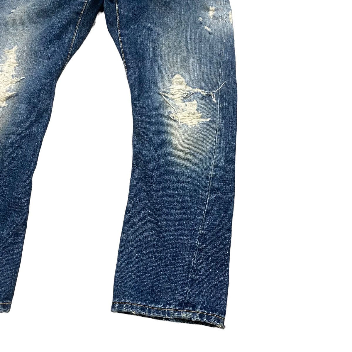 Dsquared2 Dsquared2 Distressed Denim Cropped Jeans Size 28" / US 6 / IT 42 - 8 Thumbnail