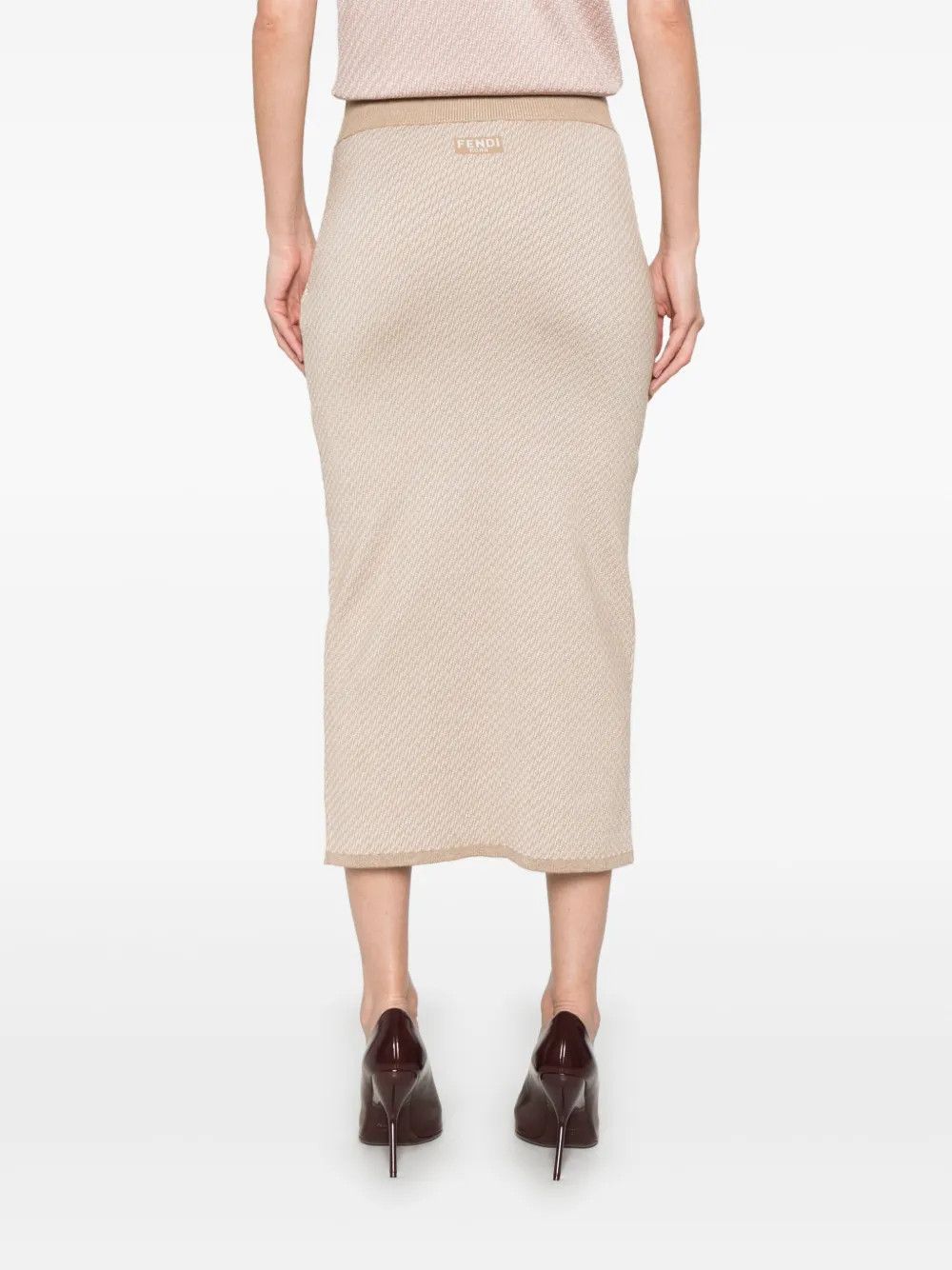 Fendi o1s1wg110326 Skirt in Beige Size 26" / US 2 / IT 38 - 3 Thumbnail