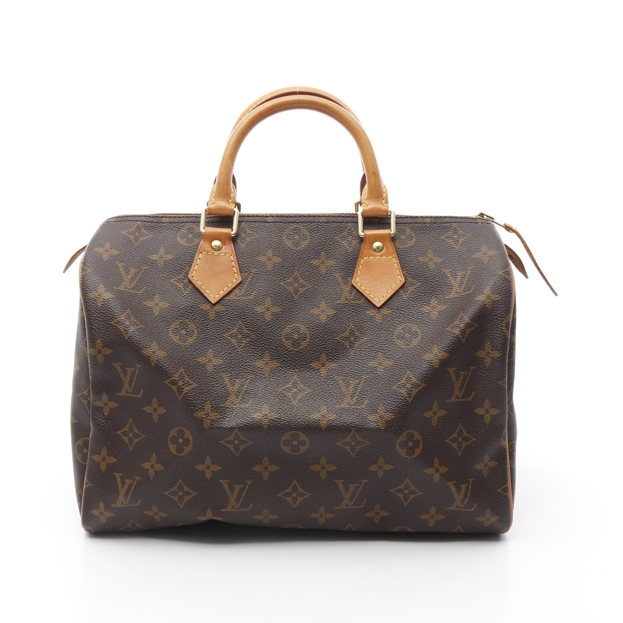 Louis Vuitton Louis Vuitton Speedy 30 Monogram Handbag Leather Brown Size ONE SIZE - 1 Thumbnail