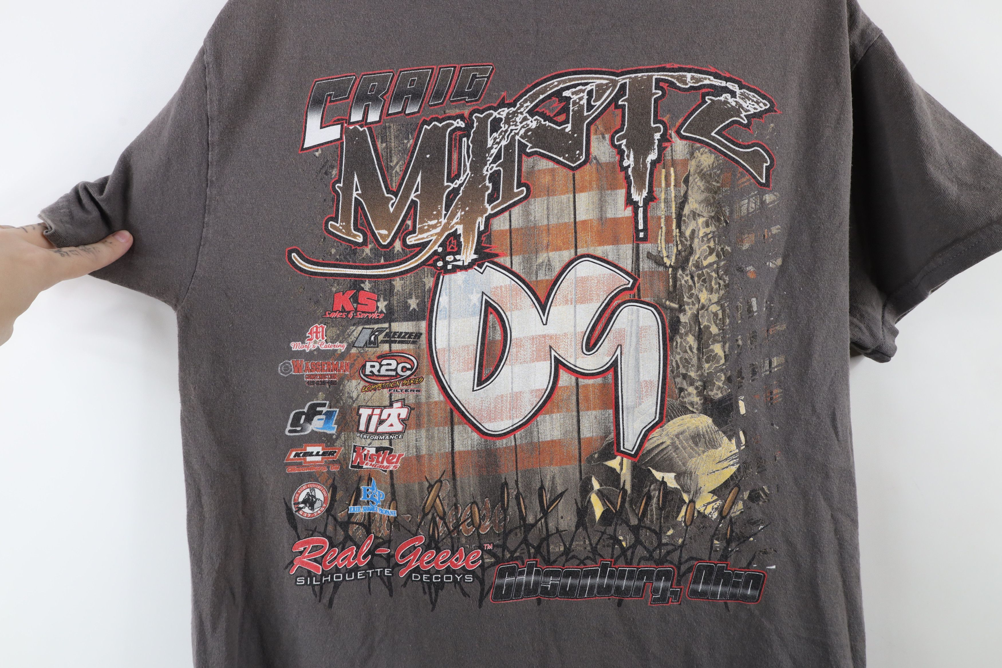Vintage Streetwear Craig Mintz Car Racing Short Sleeve T-Shirt Gray Size US M / EU 48-50 / 2 - 8 Thumbnail