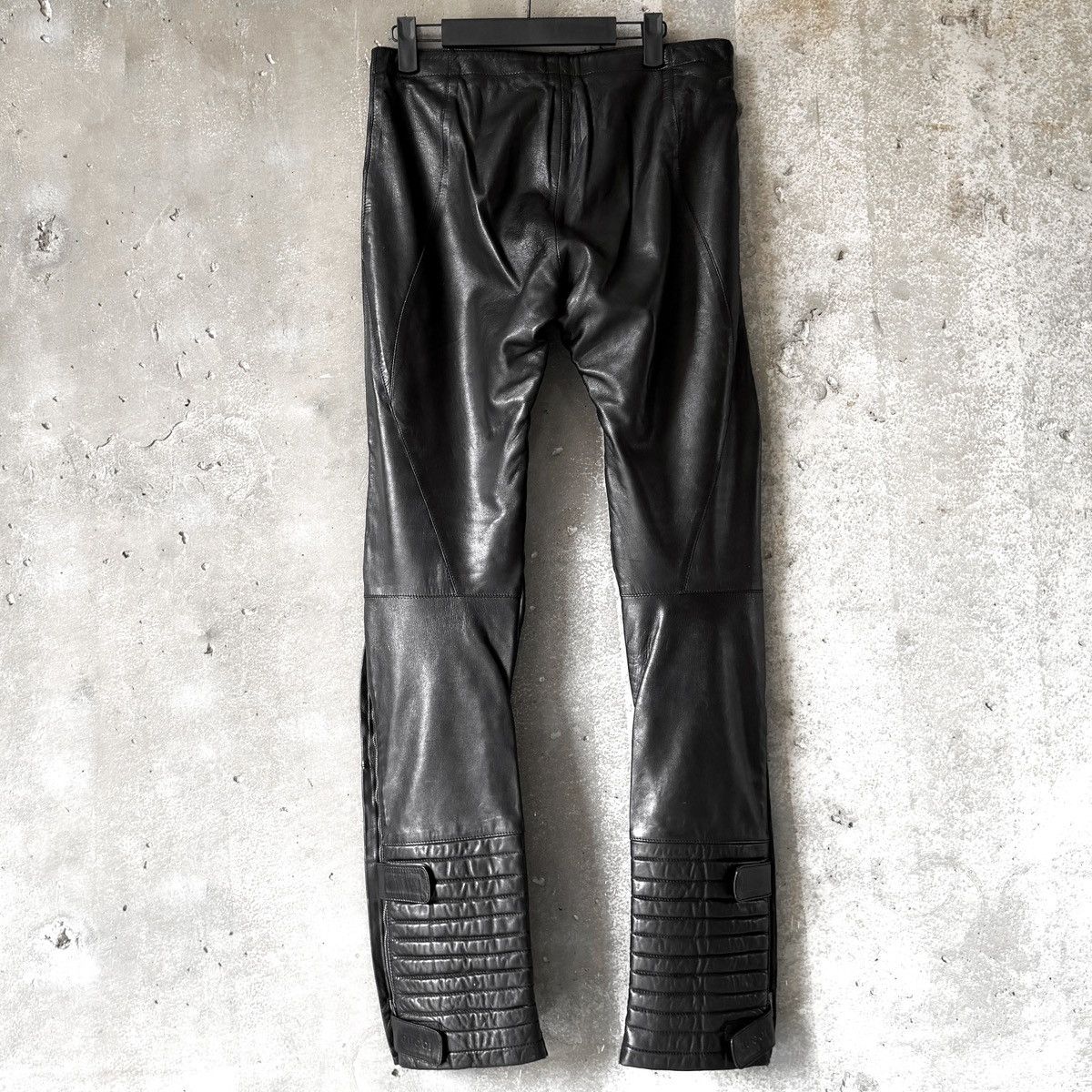 Gucci Gucci Tom Ford Era RUNWAY Leather Flared Moto Biker Pants Size US 30 / EU 46 - 4 Thumbnail
