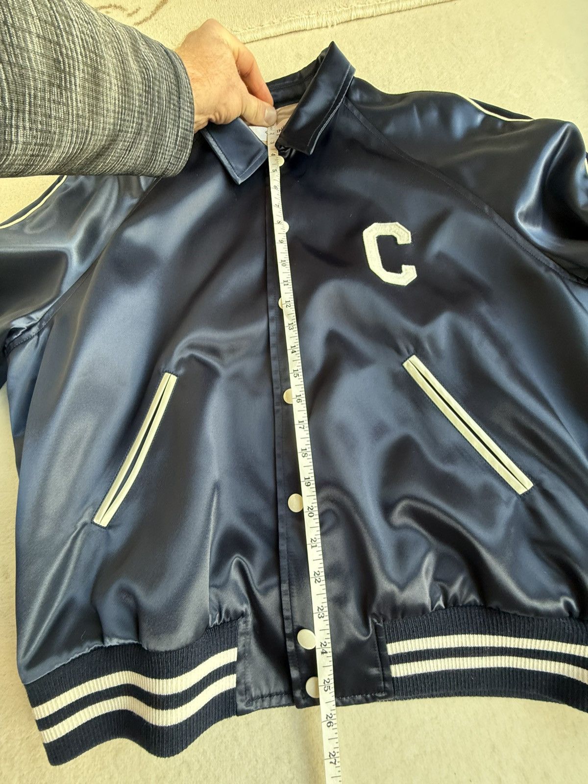 Celine $2.85k 🤑 Celine logo blue satin teddy jacket Hedi Slimane 54 Size US L / EU 52-54 / 3 - 7 Thumbnail