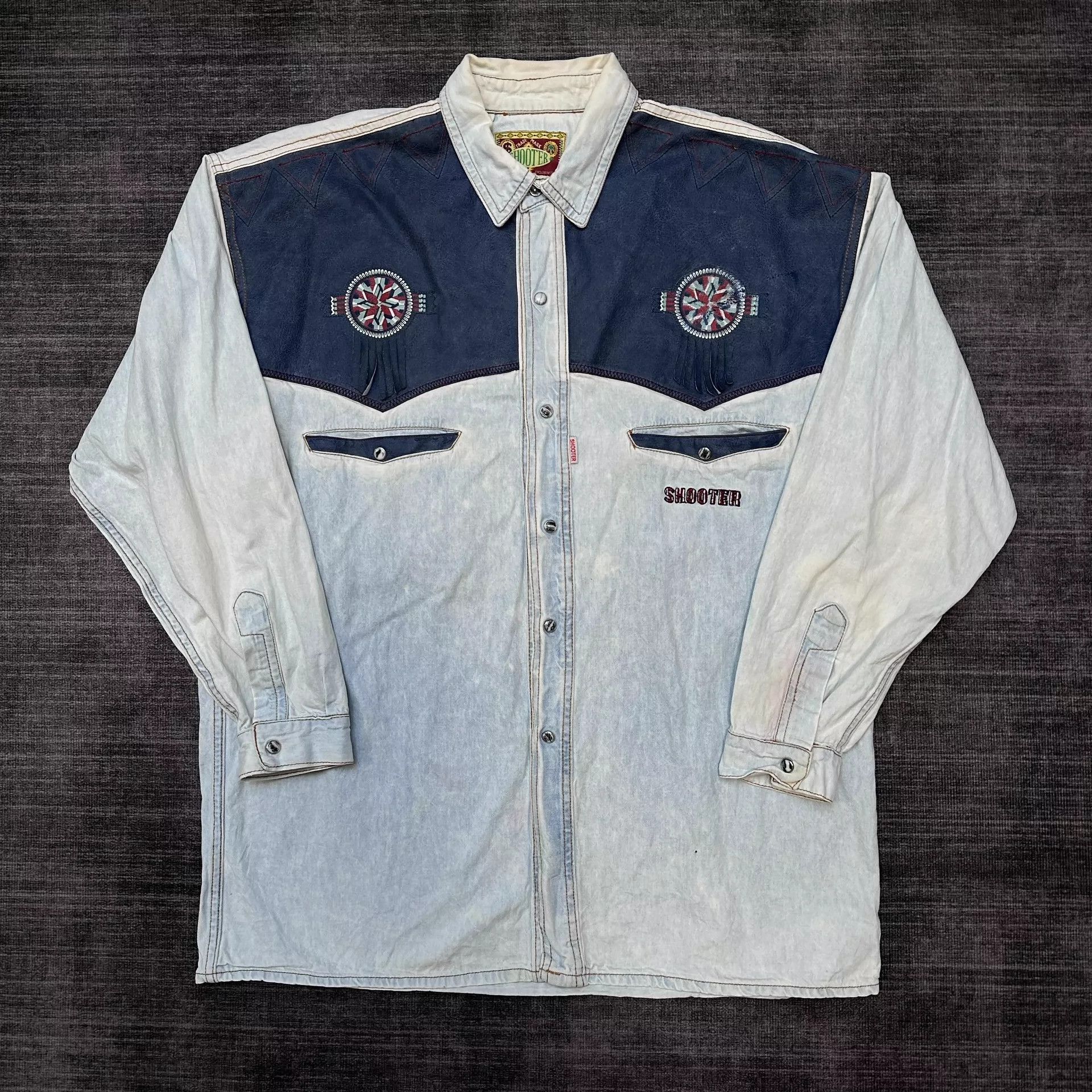 Other Vintage Western Native-Inspired Cowboy Shirt Size US L / EU 52-54 / 3 - 1 Thumbnail