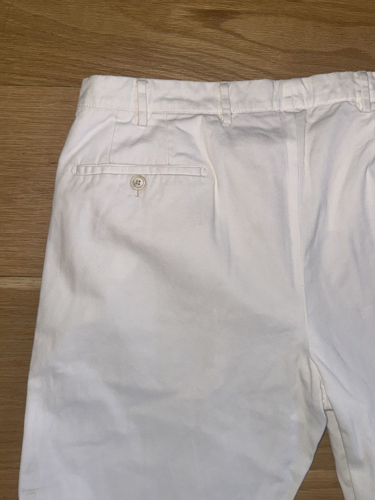 Prada vintage prada made italy 100% cotton white pants 36x29 m Size US 36 / EU 52 - 13 Thumbnail