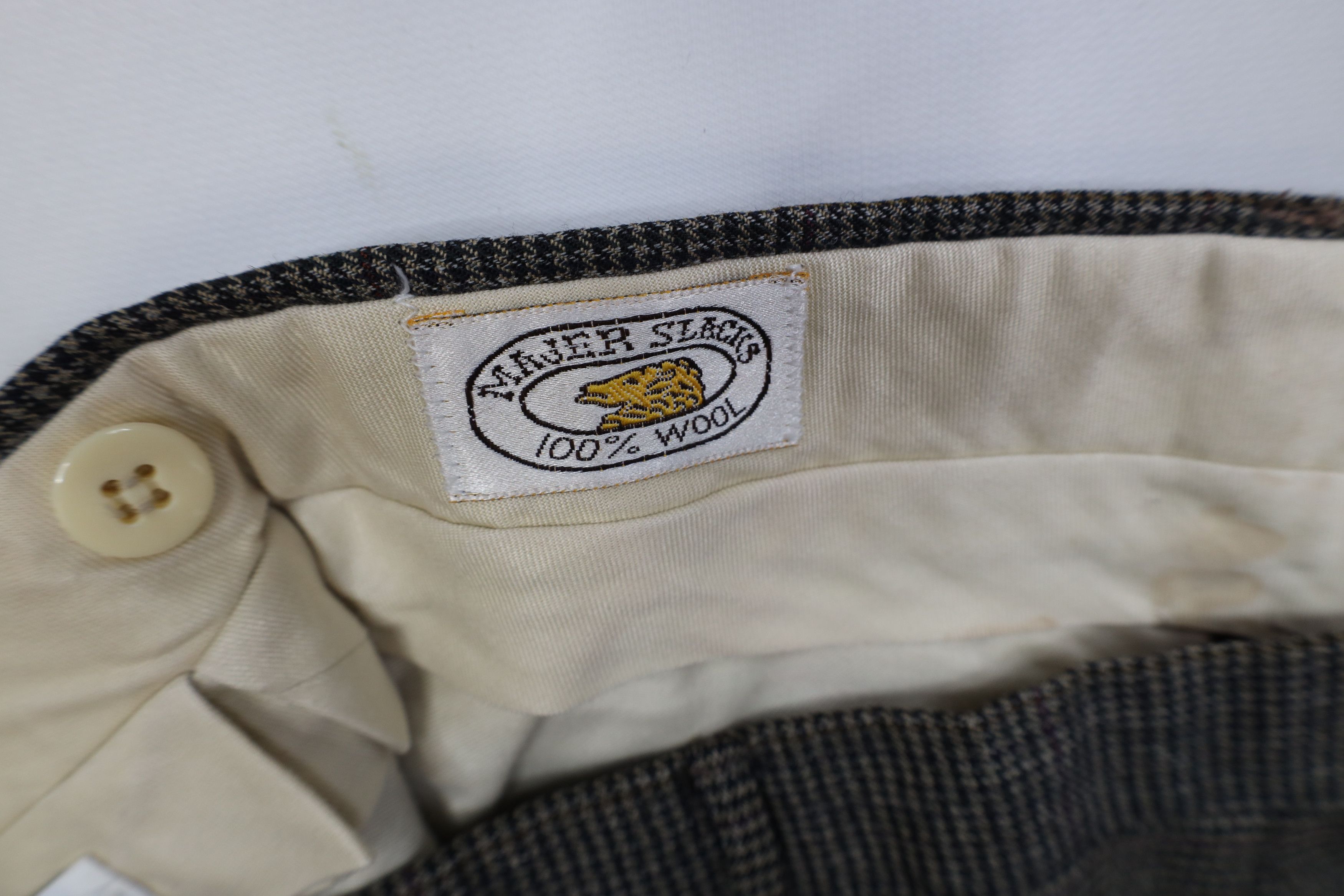 Vintage Vintage 70s Streetwear Wide Leg Chino Pants Houndstooth USA Size US 34 / EU 50 - 7 Thumbnail
