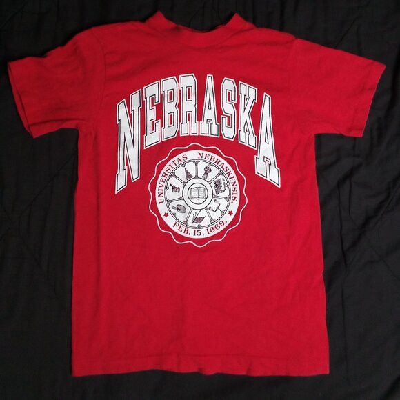 Nutmeg Vintage Nutmeg Nebraska Cornhuskers Emblem Seal T-Shirt Size US S / EU 44-46 / 1 - 2 Thumbnail