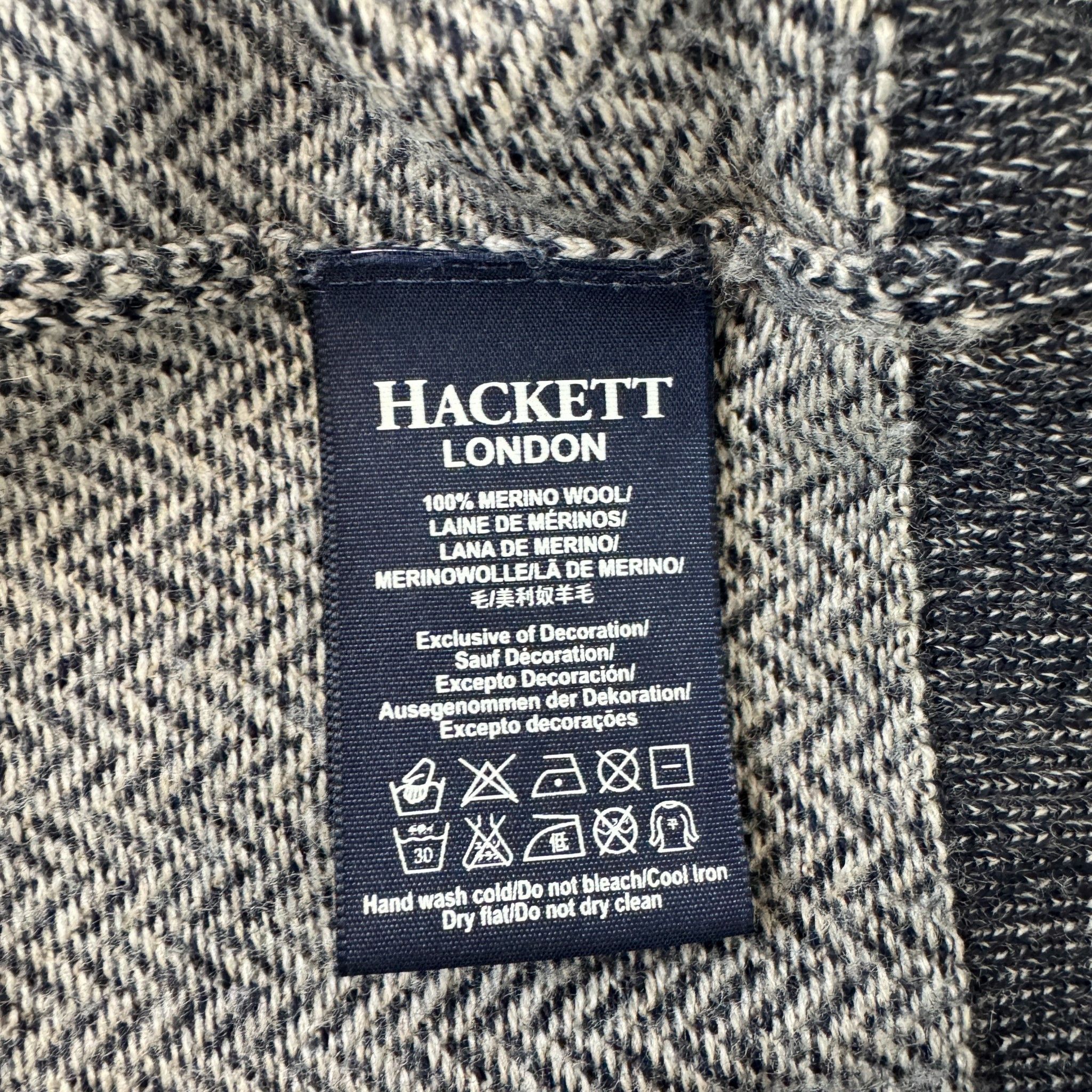 Hackett Hackett London V-Neck Merino Wool Pullover Size US XL / EU 56 / 4 - 4 Thumbnail