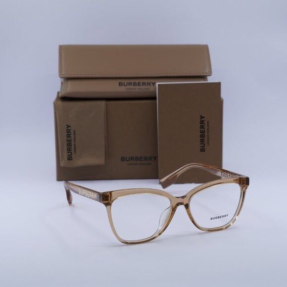 🕶️ New Burberry BE2364F 3779 Eyeglasses - Transparent Brown
