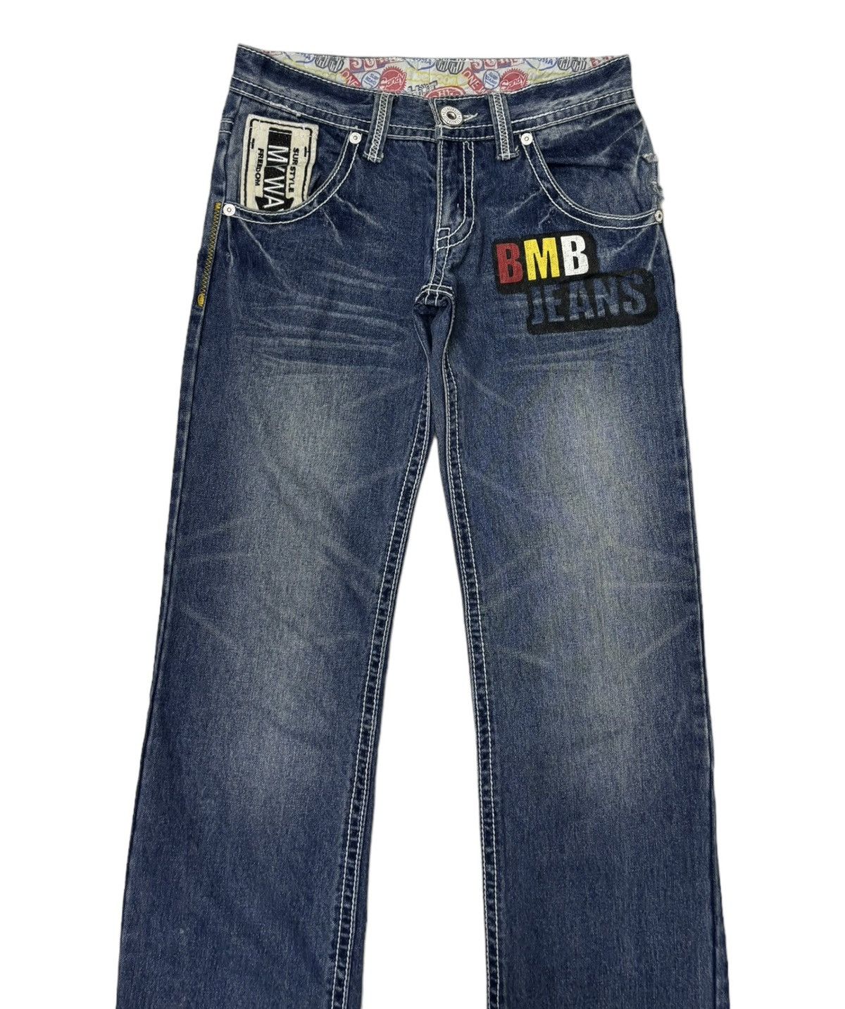 Hysteric Glamour × Japanese Brand 🔥BLUE MOON BLUE DAICOCK EVISU STYLE DENIM JEANS Size US 30 / EU 46 - 4 Thumbnail