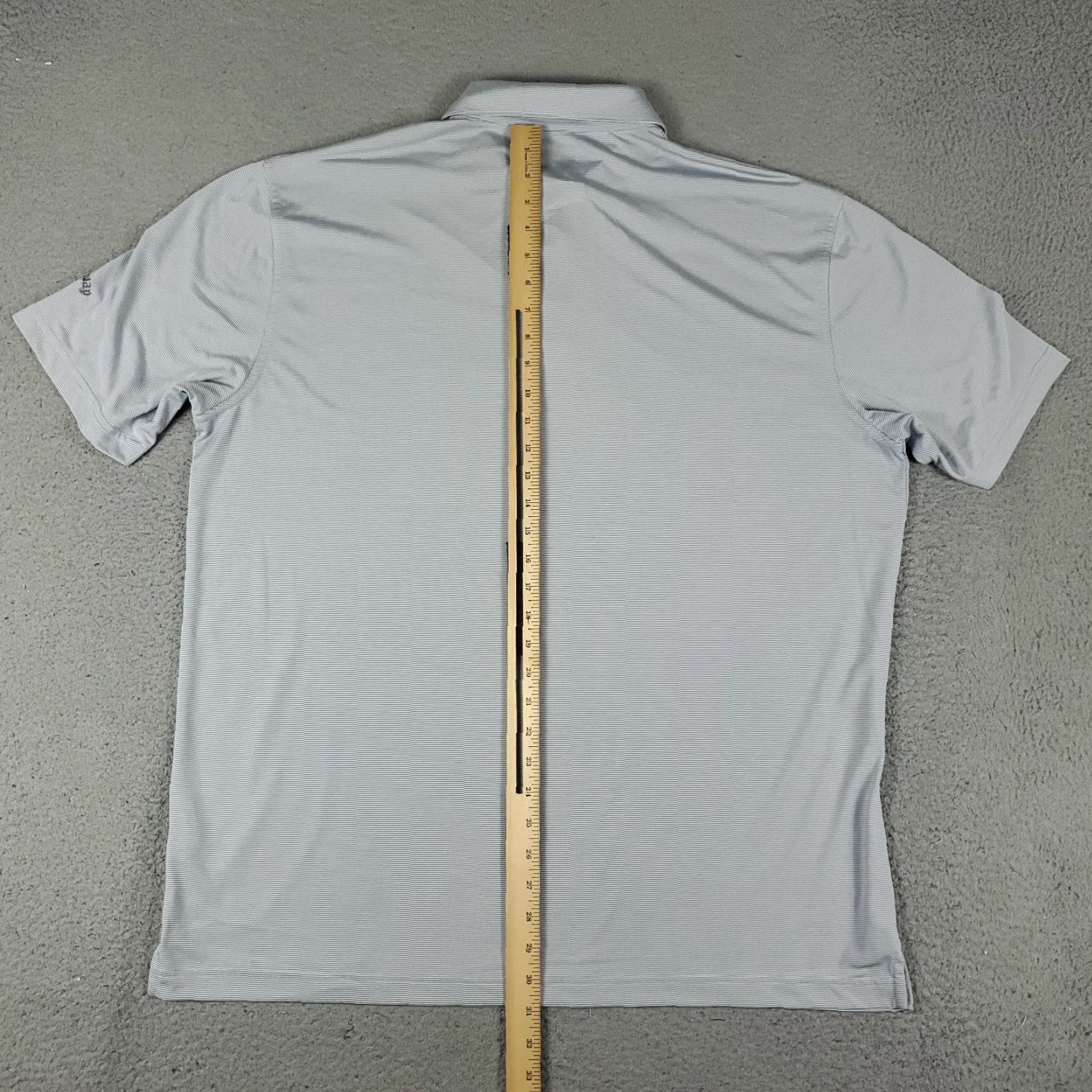 Callaway Callaway Polo Shirt Mens XL Size Gray Striped Opti Dri Fit Short Sleeve Golf Polo Shirt Callaway Gray Polyester Woven Fabric Breind? Size US XL / EU 56 / 4 - 5 Thumbnail