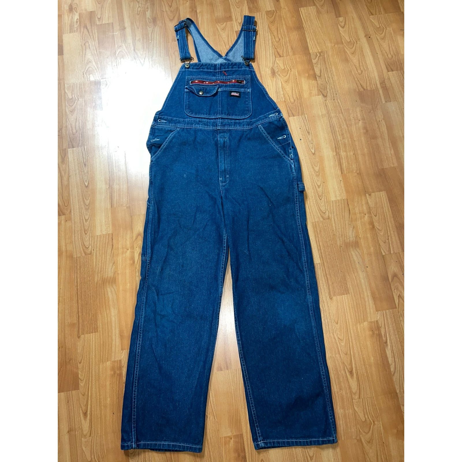 Vintage Dickies Overalls Carpenter Genuine Denim Blue Workwear VTG S Size US S / EU 44-46 / 1 - 1 Thumbnail
