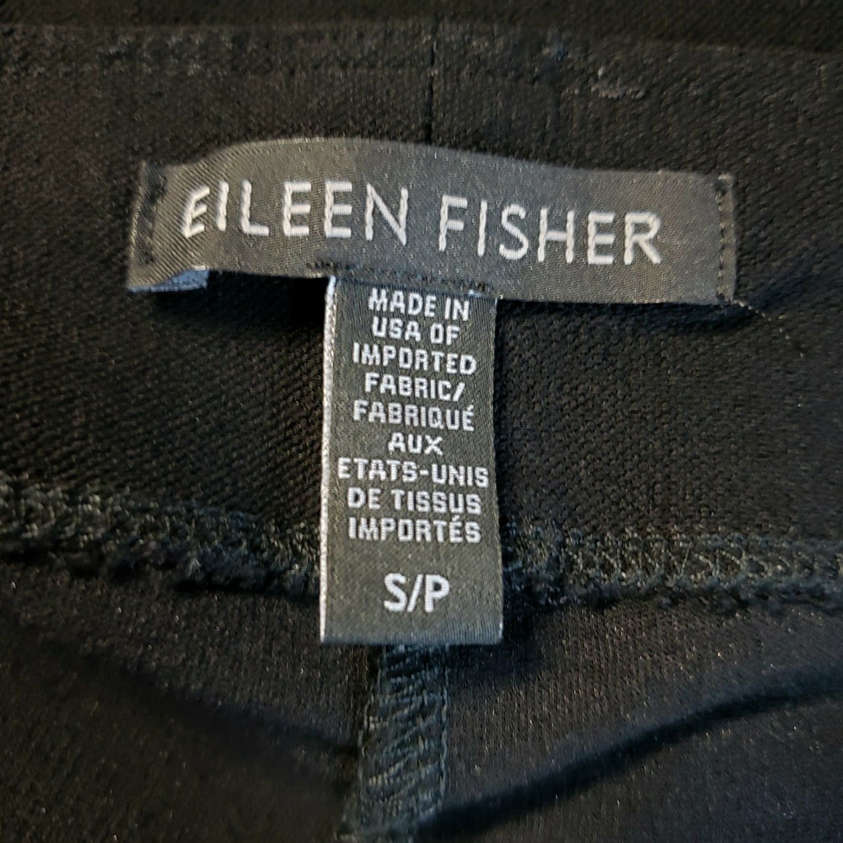 Eileen Fisher Eileen Fisher Womens Cropped Pull On Pants Sz Small Black Mid Rise Size 28" / US 6 / IT 42 - 6 Thumbnail