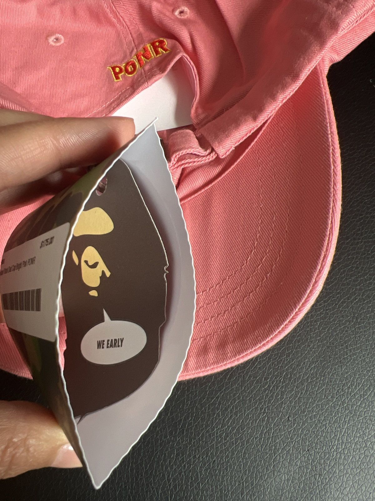 Bape Pink Bape Shark Dad Cap PONR Size ONE SIZE - 5 Thumbnail