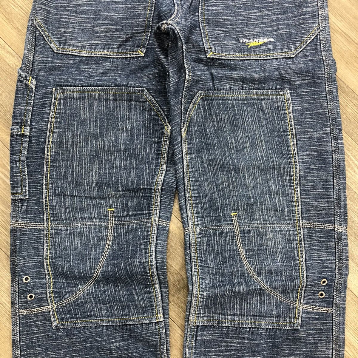 Carhartt × Japanese Brand Vintage Transer Double Knee Carpenter Baggy Jeans Y2K Size US 27 - 4 Thumbnail