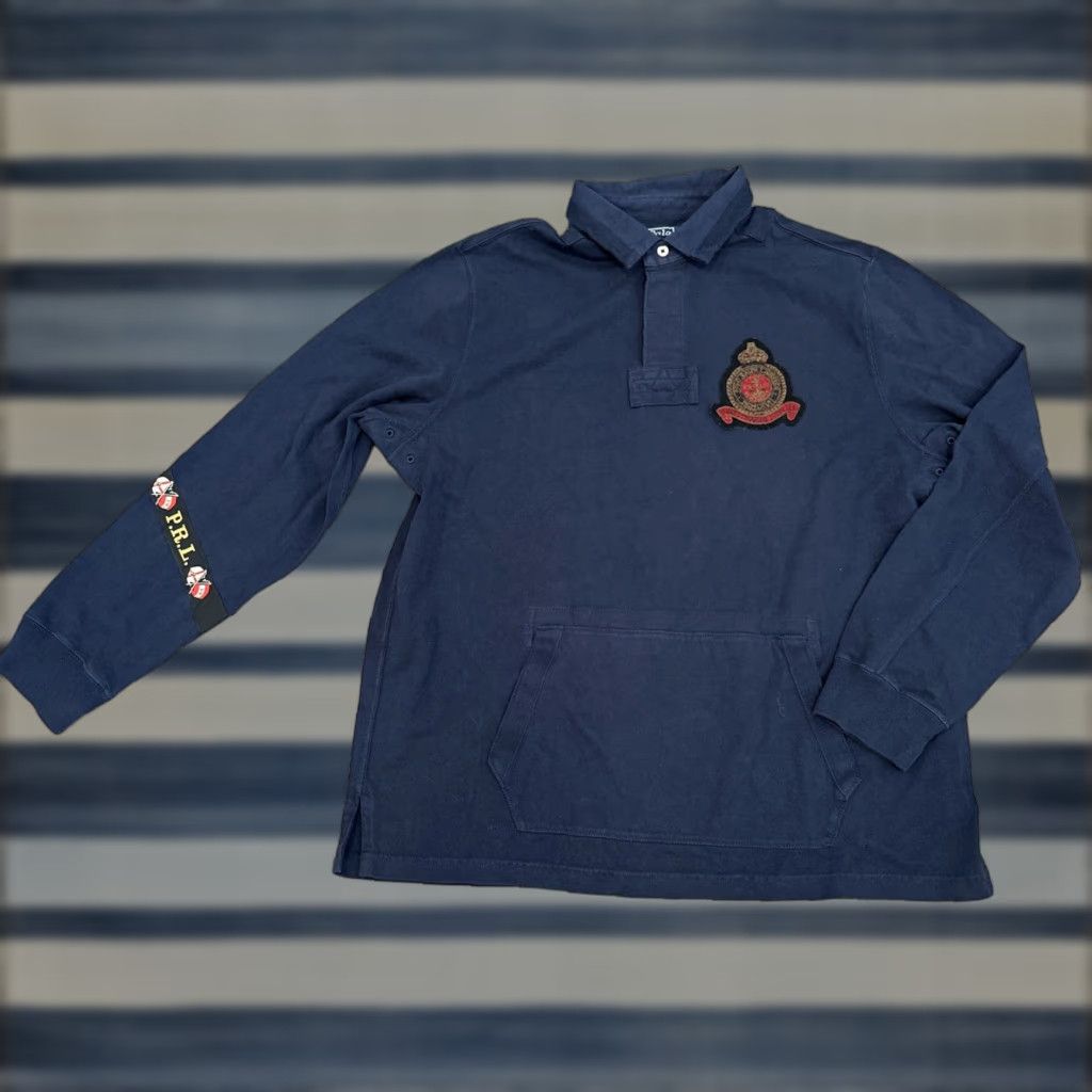 Polo Ralph Lauren Polo Ralph Lauren Nautical Smock Rugby Shirt, Blue, Mens XL Size US L / EU 52-54 / 3 - 1 Thumbnail