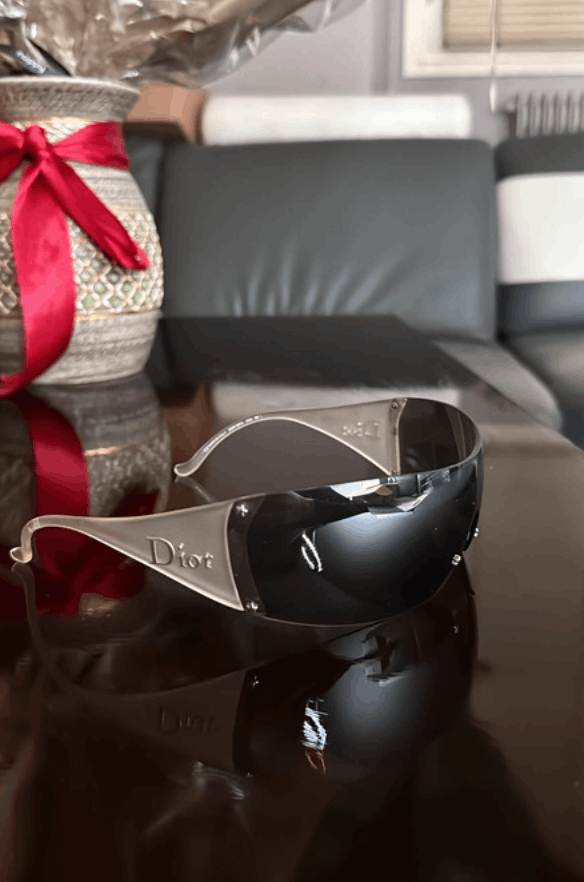 Christian Dior Monsieur × Dior × Vintage DIOR Sunglasses SKI Rimless Mask Pop Bike Shield RI931 Size ONE SIZE - 2 Thumbnail