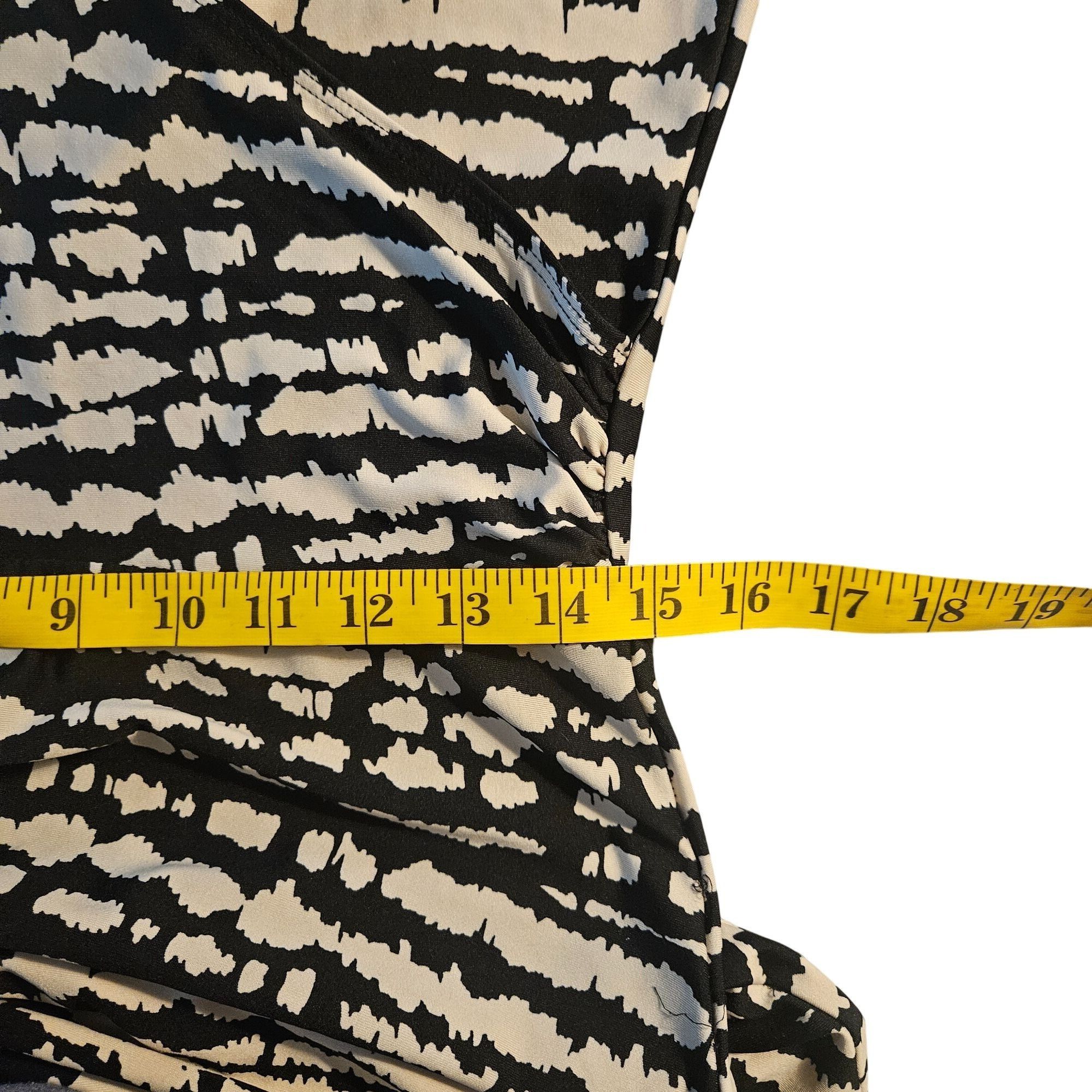 Other Madison Leigh Black White Abstract Shirt Dress L Belted Maxi Size L / US 10 / IT 46 - 5 Thumbnail