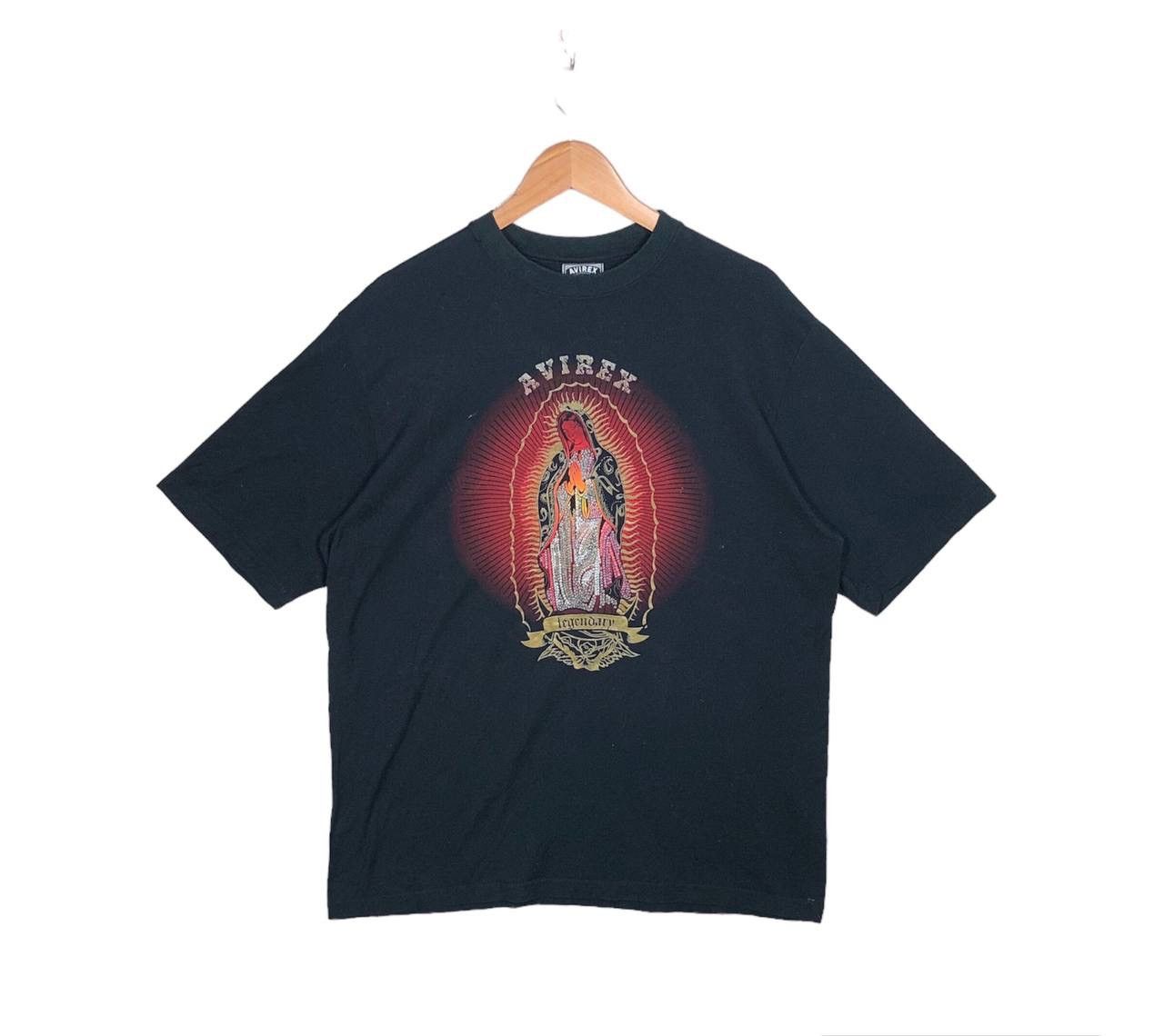 Avirex × Rap Tees Vintage Avirex Lagendry Saint Mary Prayer Tshirt Size US L / EU 52-54 / 3 - 1 Thumbnail