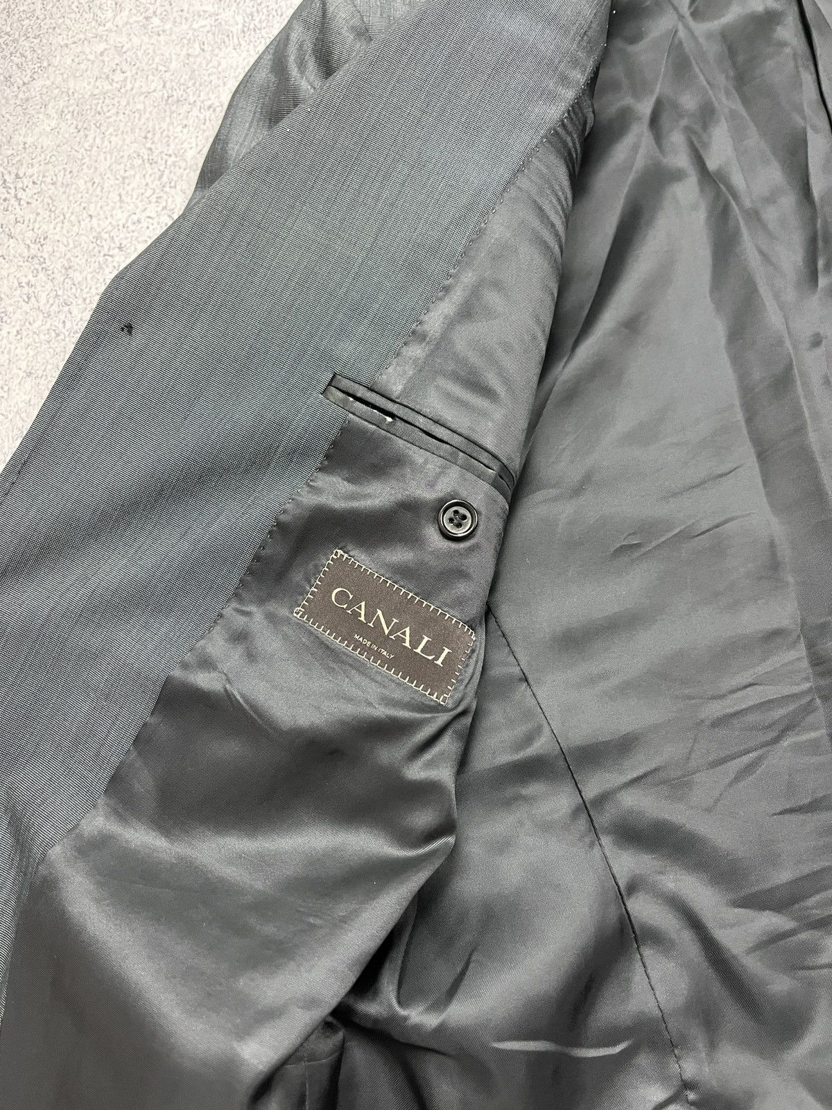 Canali Vintage Canali Wool Silk Suit Blazer Jacket And Pants Size 50R - 7 Thumbnail