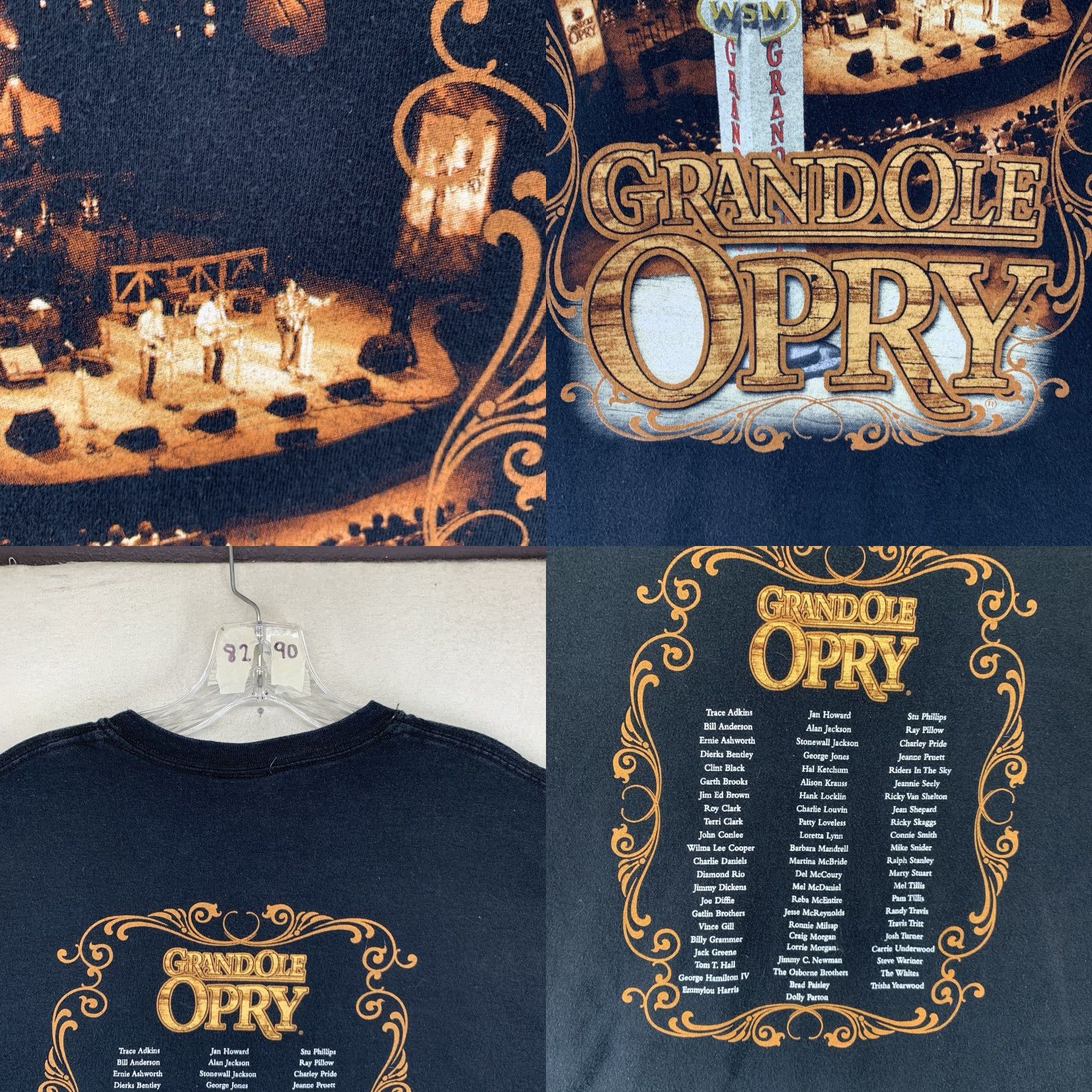 Vintage VINTAGE Grand Ole Opry T-Shirt Men's XL Black Short Sleeve Country Western Double-Sided Graphic Print 2000s Music Size US XL / EU 56 / 4 - 8 Thumbnail