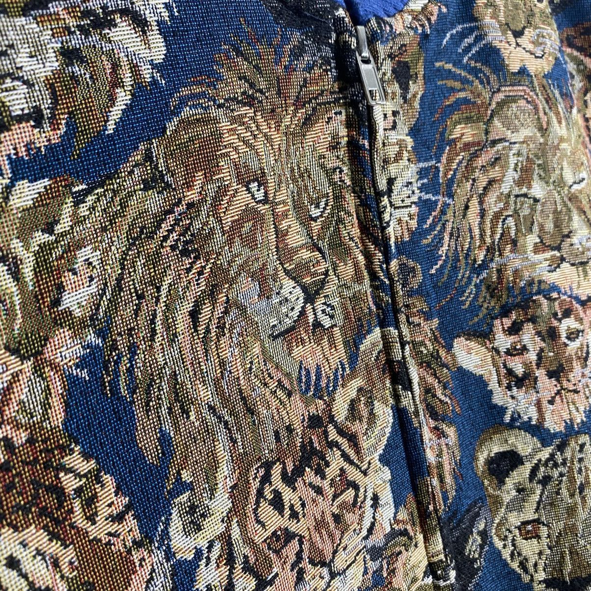 Japanese Brand Vintage Goblan Panther Lion Full Print Bomber Jacket Size US L / EU 52-54 / 3 - 9 Thumbnail