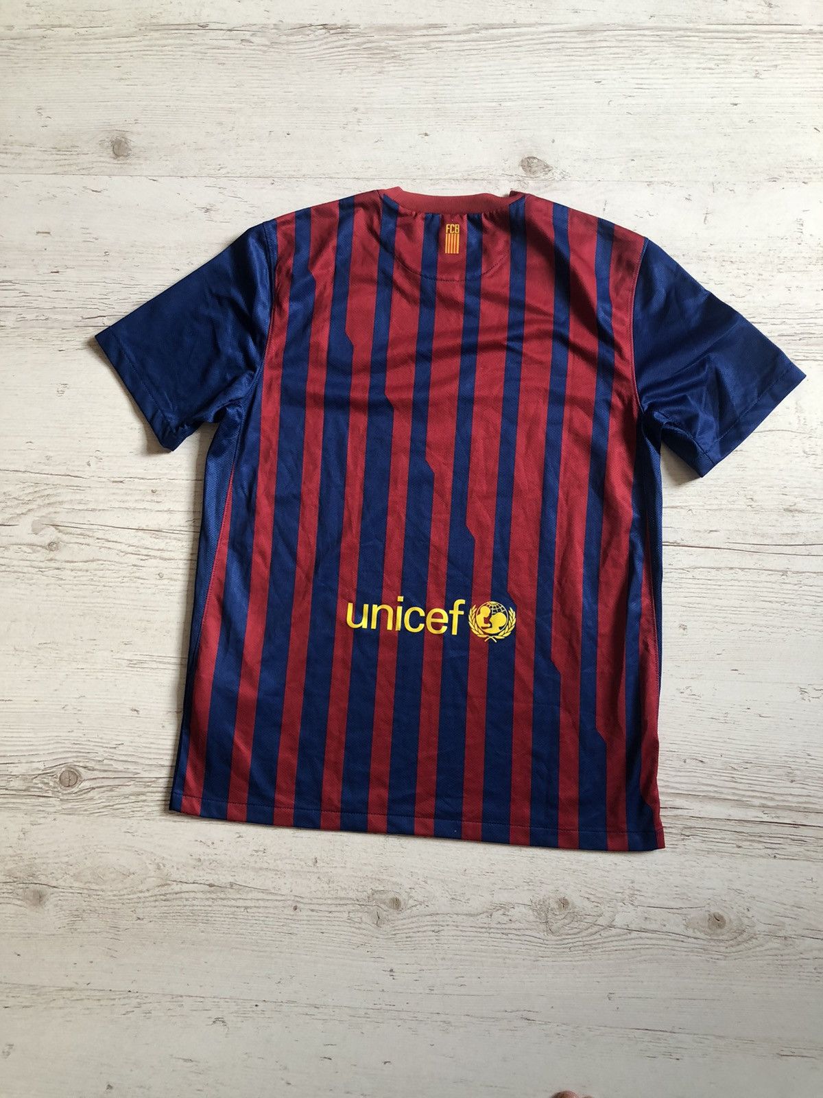 Nike BARCELONA 2011 2012 HOME SHIRT FOOTBALL SOCCER JERSEY Size US L / EU 52-54 / 3 - 9 Thumbnail