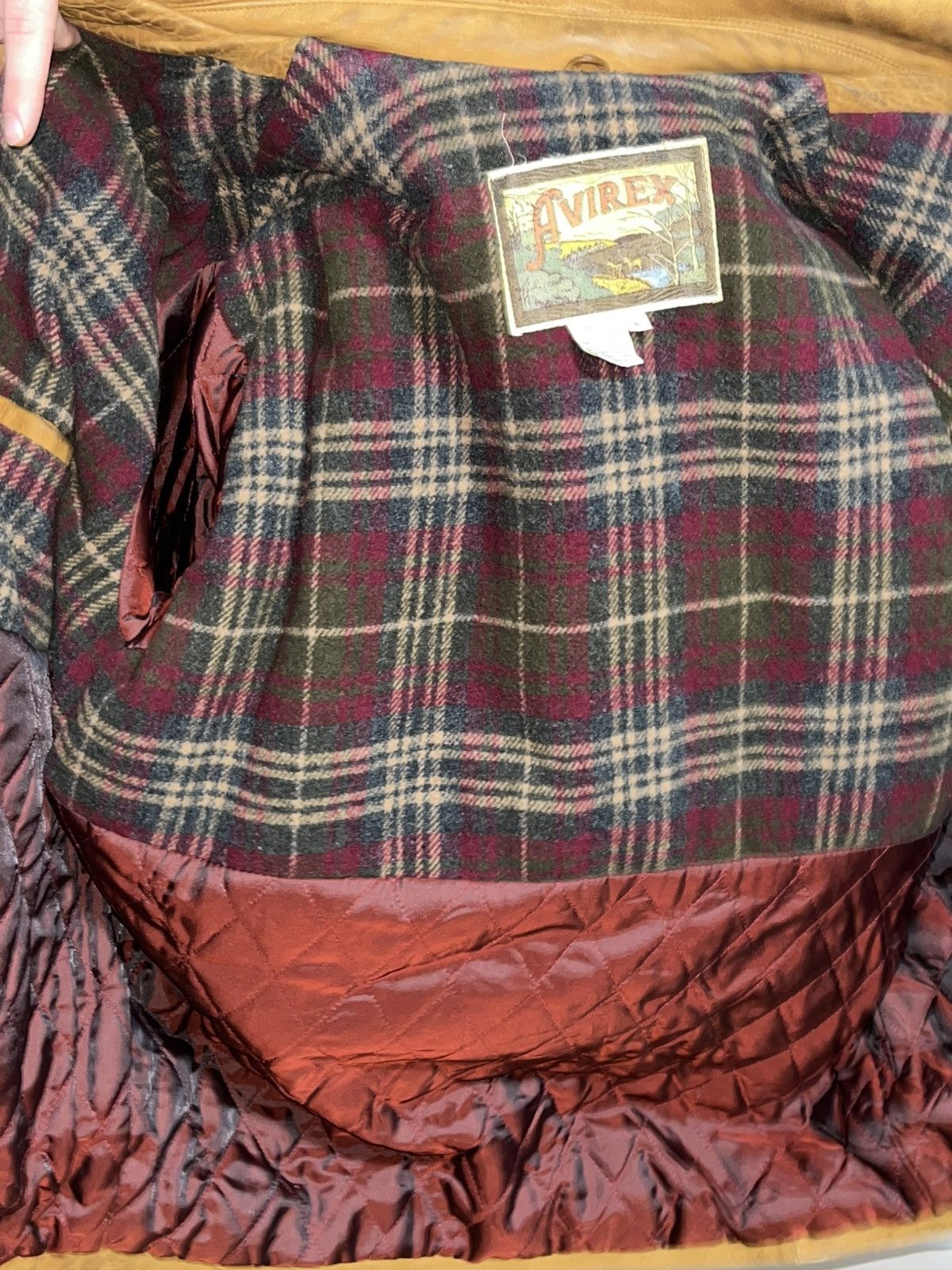 Avirex × Vintage Vintage Avirex Nubuck Leather Jacket Size US XL / EU 56 / 4 - 6 Thumbnail