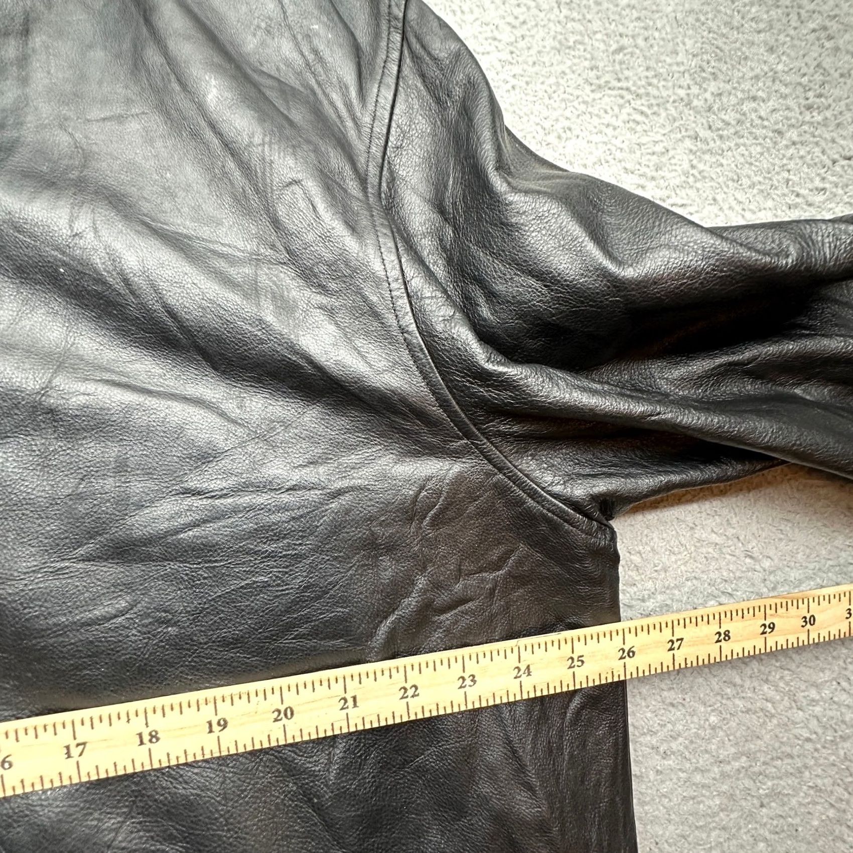 Vintage Wilsons Leather Full Zip Overcoat Black XL Pockets Quilt Lined Coat Mens Size US XL / EU 56 / 4 - 5 Thumbnail