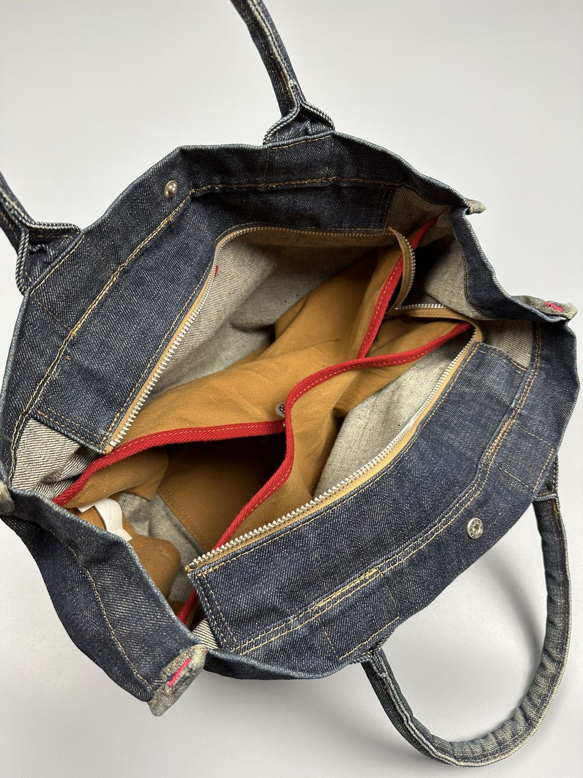 Y's × Yohji Yamamoto Vintage Y’saccs Doux Yohji Yamamoto Denim Tote Bag Size ONE SIZE - 6 Thumbnail