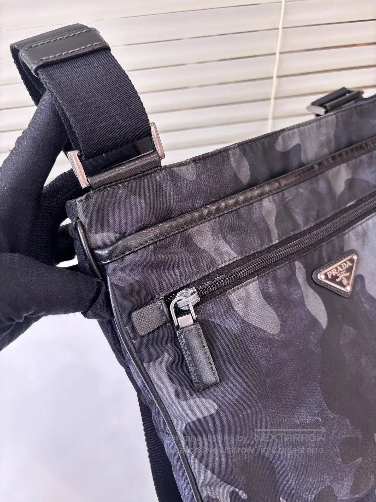 Prada Prada Men's Camouflage Crossbody Bag. Size ONE SIZE - 7 Thumbnail