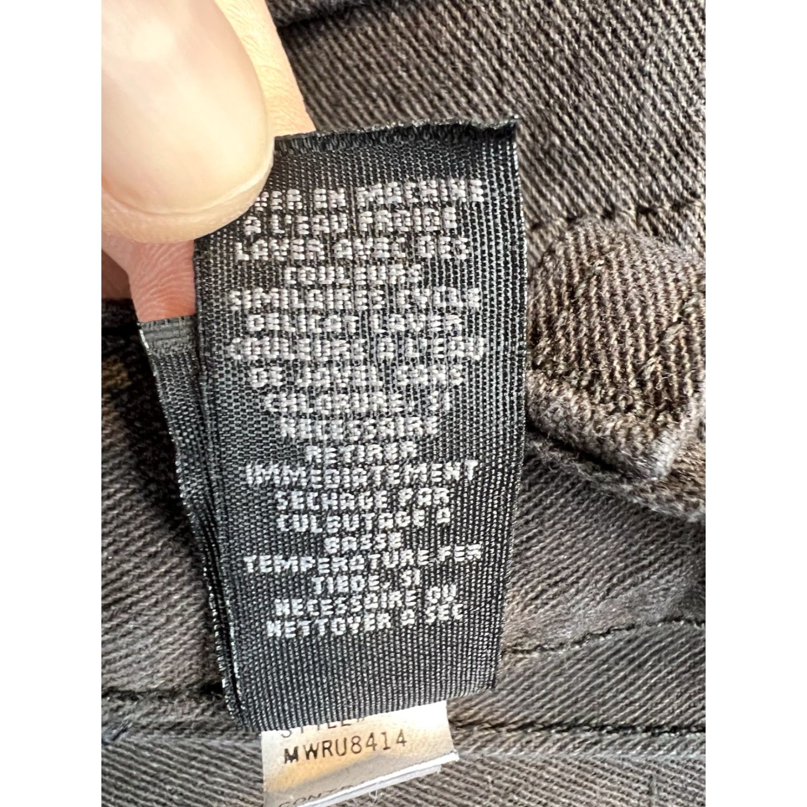 Liz Claiborne NWT Claiborne Denim Pants Mens 40x32 Black Straight Fit Skater 90s Vintage Gothic Hipster Casual Pants Mens Size US 40 / EU 56 - 4 Thumbnail