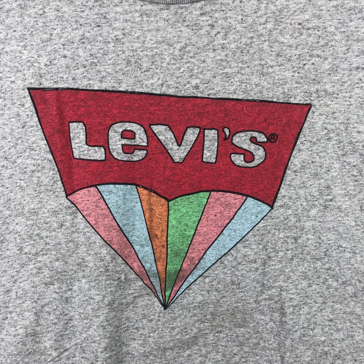 Levi's Vintage LEVIS STRAUSS Rainbow Box Logo Tee Shirt Top Size US L / EU 52-54 / 3 - 3 Thumbnail
