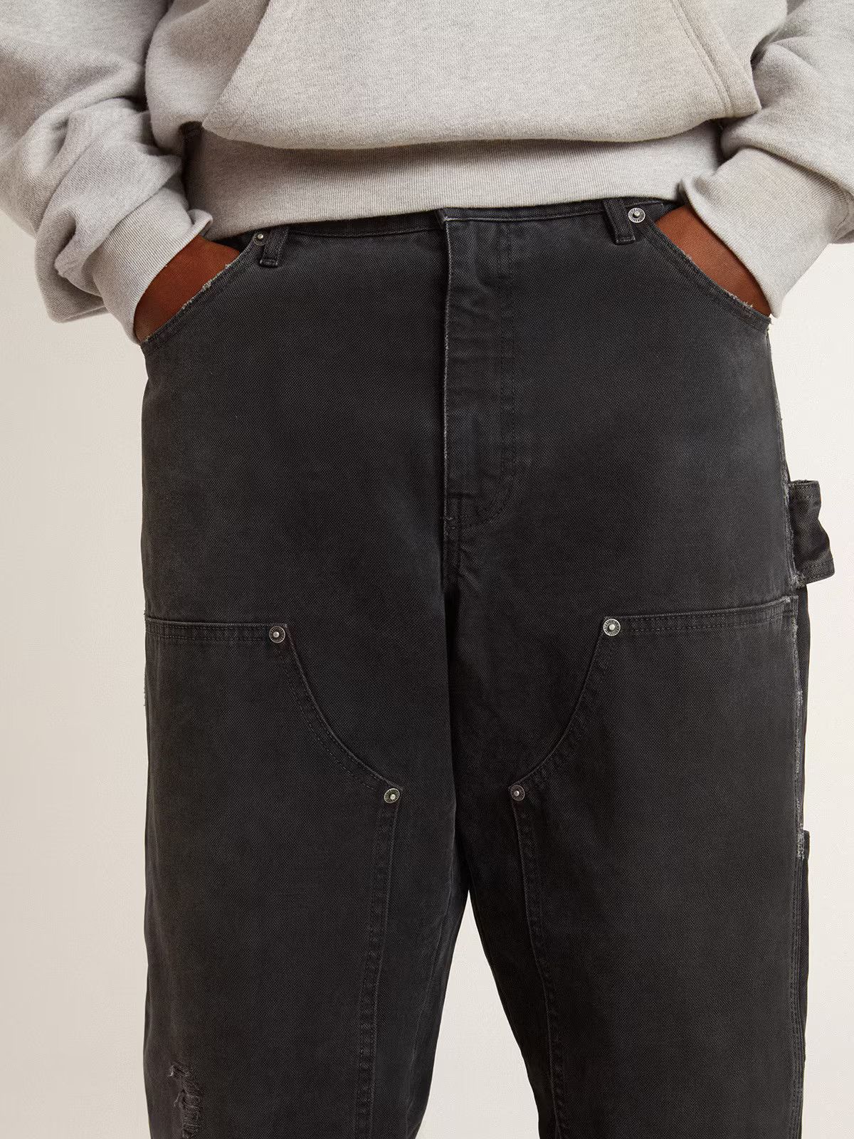Golden Goose o1s22i1n1224 Painter Pant in Black Size US 36 / EU 52 - 4 Thumbnail