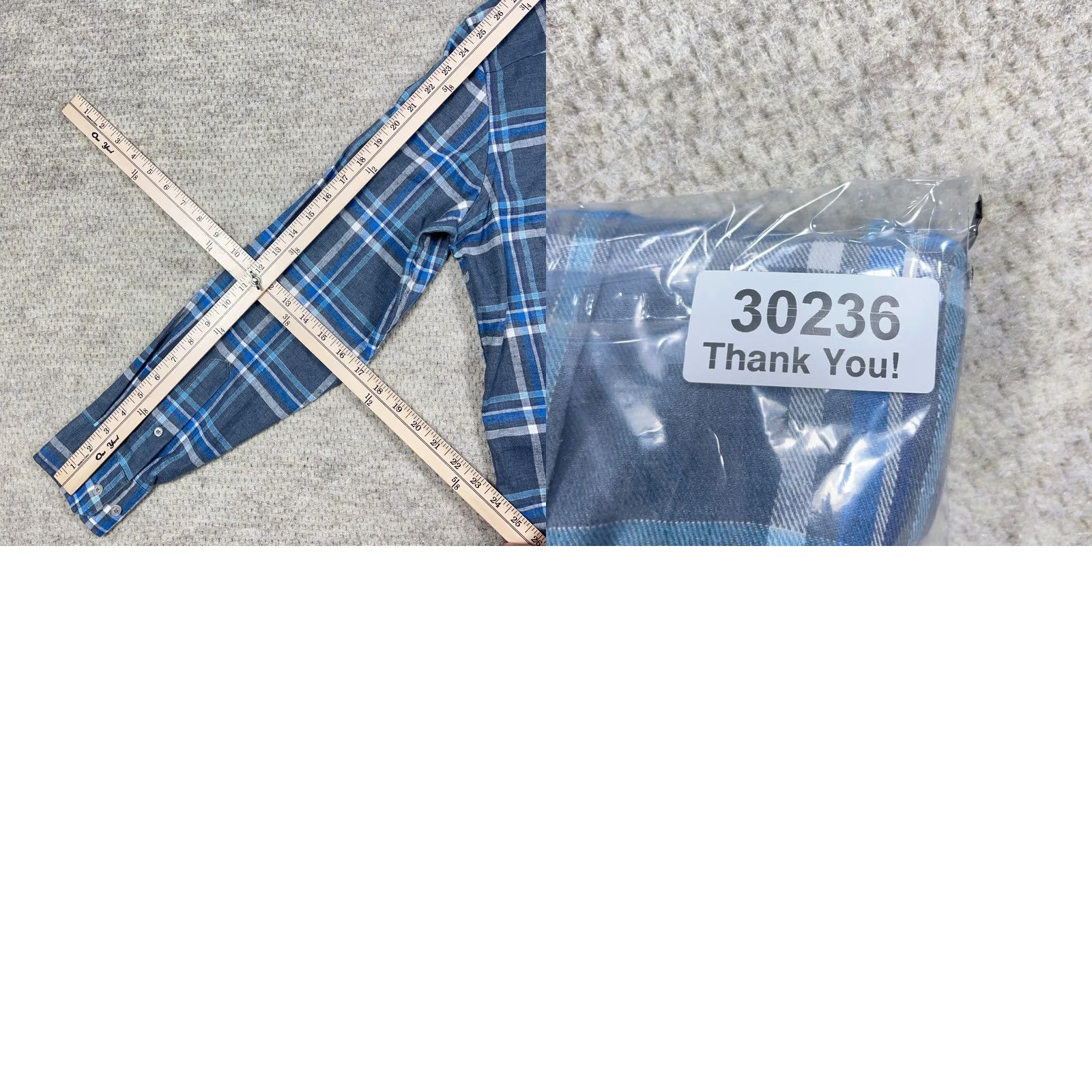 Southern Tide Southern Tide Shirt Mens L Blue Flannel Men Plaid Button Classic Fit Pocket Size US L / EU 52-54 / 3 - 8 Thumbnail