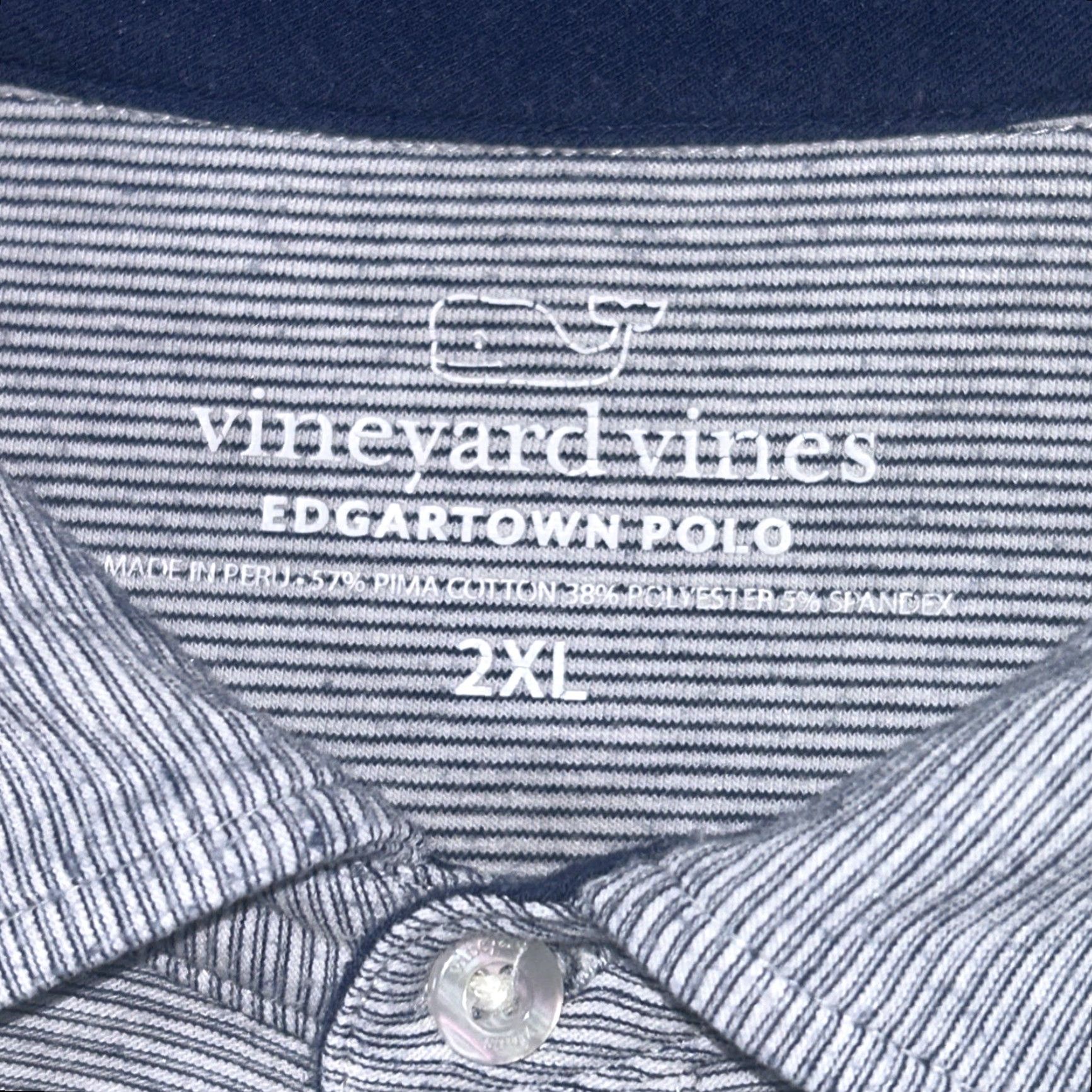 Vineyard Vines Vineyard Vines Edgartown Polo Shirt Mens 2XL Gray Stretch Pocket Shirt Size US XXL / EU 58 / 5 - 3 Thumbnail