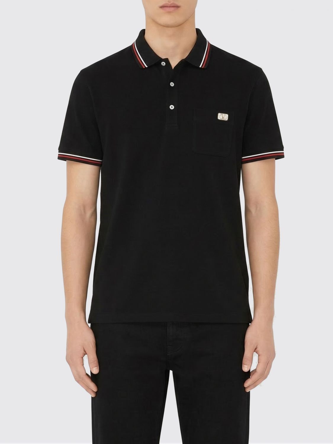 Valentino Valentino Polo Shirt Men Black Size US L / EU 52-54 / 3 - 1 Thumbnail