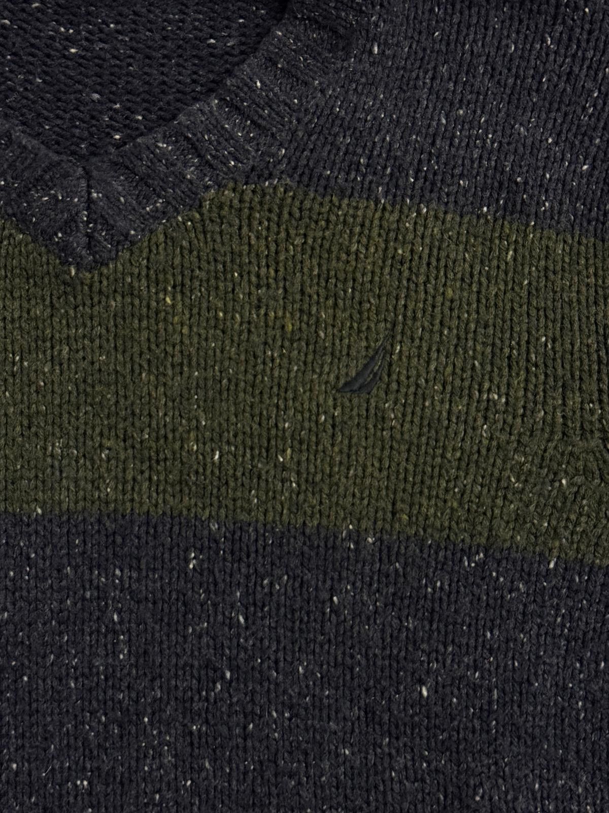 Nautica Nautica Big Stripe Sweater Navy Olive - Large Size US L / EU 52-54 / 3 - 3 Thumbnail