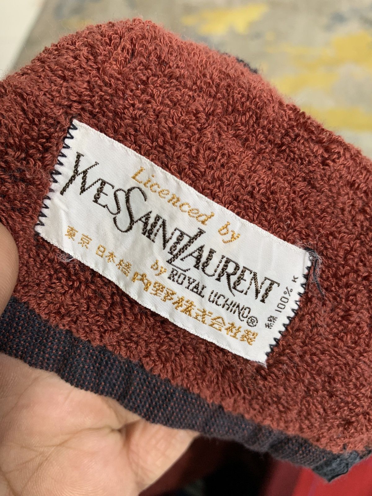 Saint Laurent Paris Vintage 1990’s Yves Saint Laurent Monogram Towel Size ONE SIZE - 2 Thumbnail
