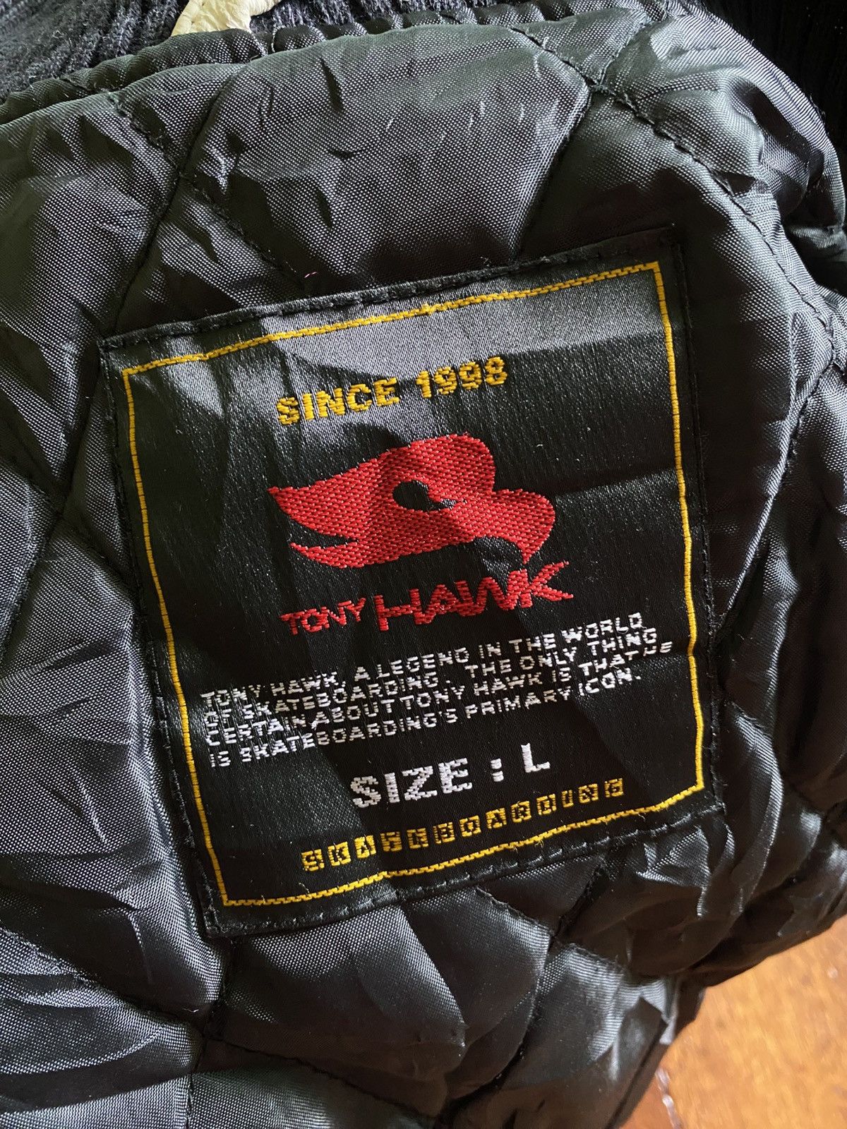 Tony Hawk 90s Tony Hawk- Embroidered Letterman Varsity Jacket Size US L / EU 52-54 / 3 - 13 Thumbnail
