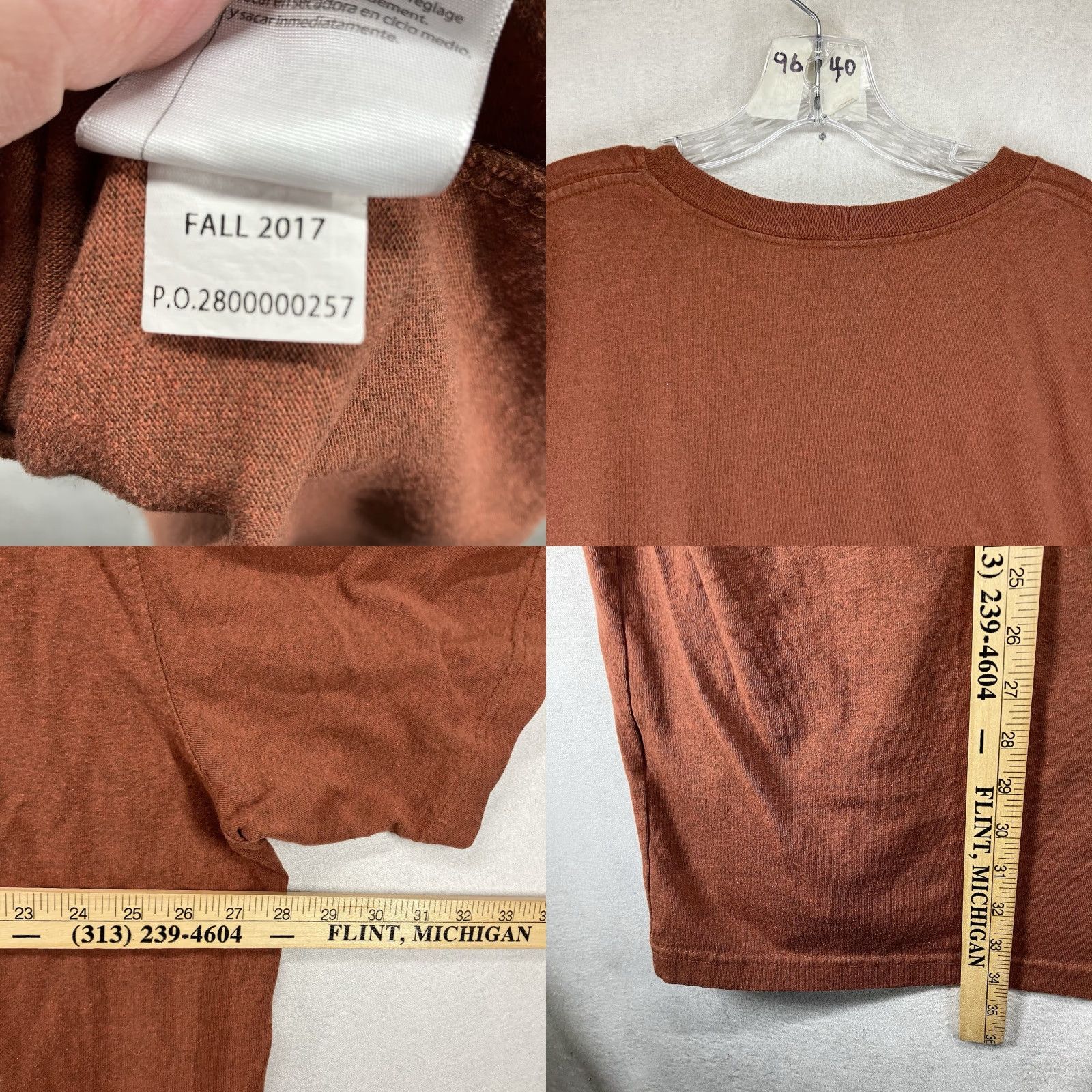 Carhartt Carhartt Mens 2XL Short Sleeve T-Shirt Rusty Orange Crew Neck Logo All Seasons Regular Fit Cotton Polyester Shirt Mens Size US XXL / EU 58 / 5 - 8 Thumbnail