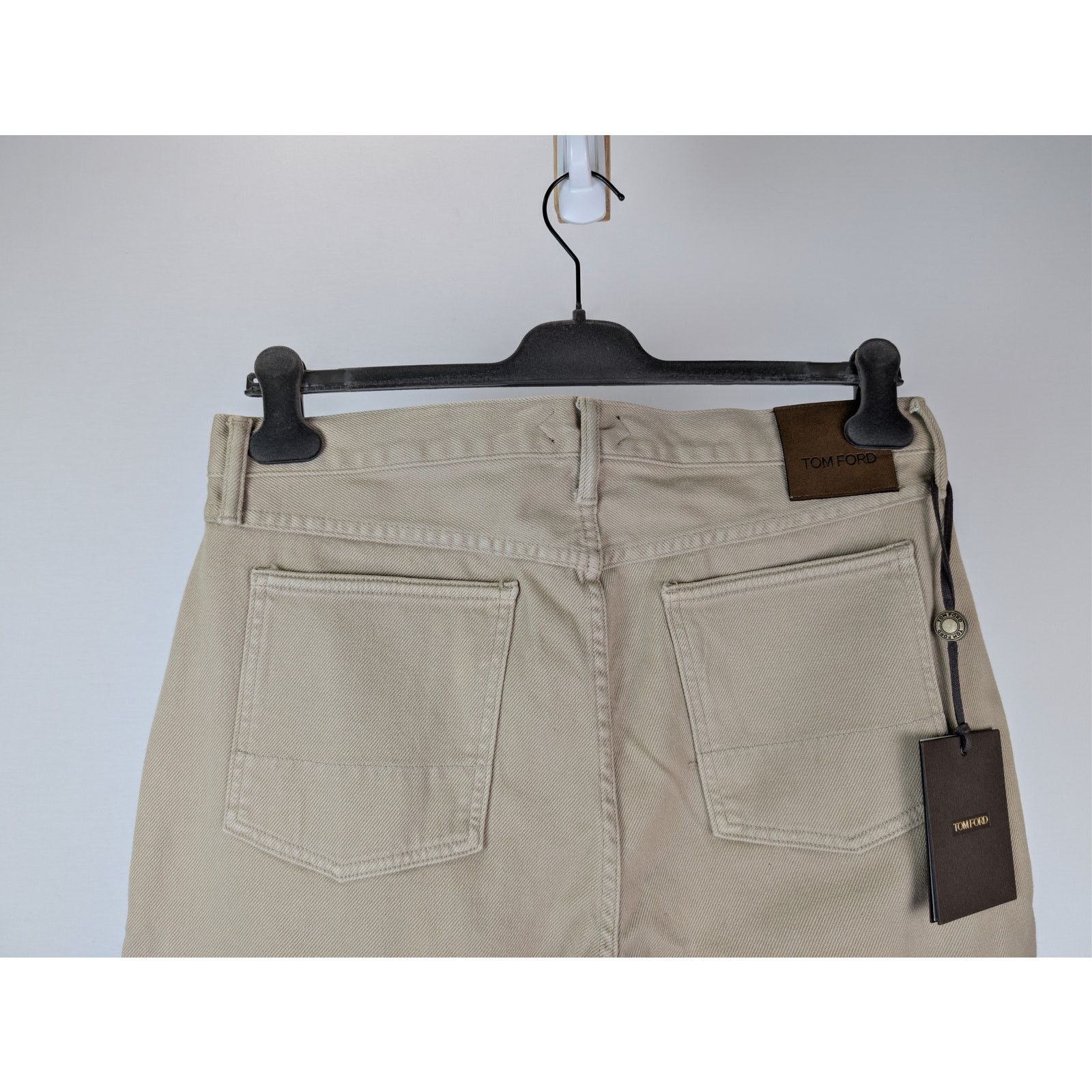 Tom Ford o1rshd1 Tapered Cotton Chino Jeans in Beige Size US 34 / EU 50 - 11 Thumbnail