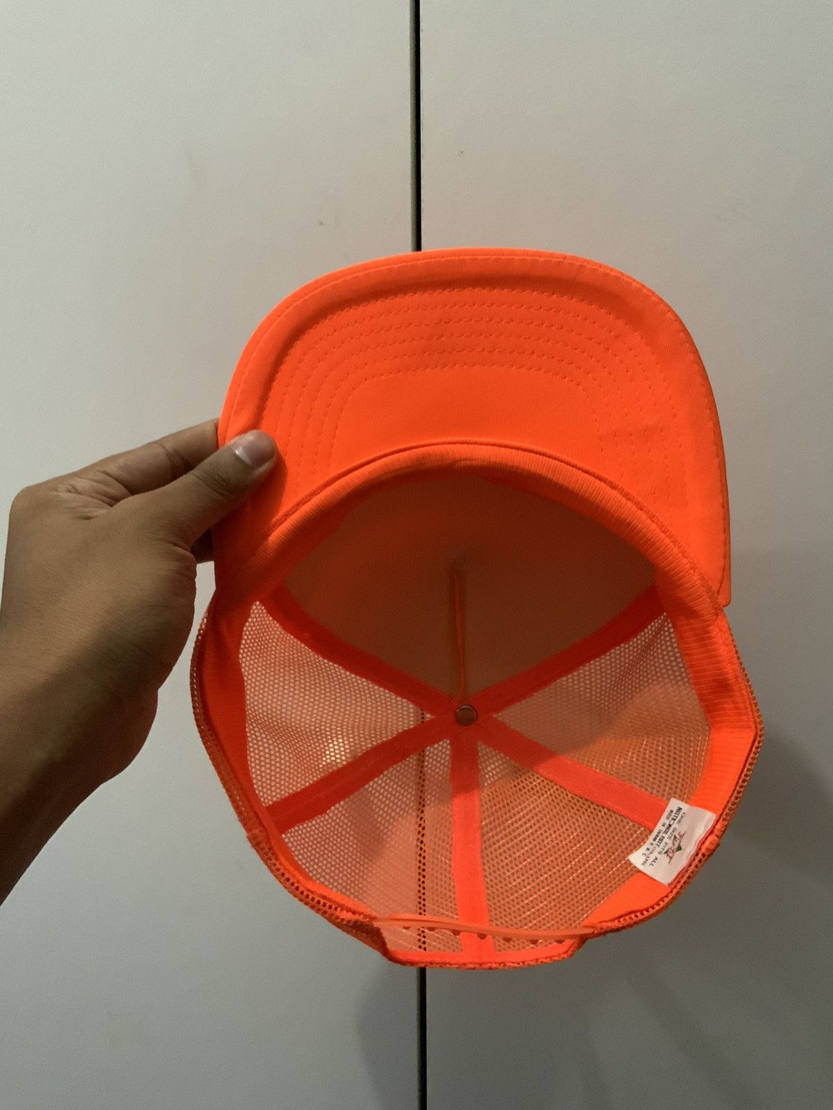 Vintage Vintage Orange Plain Fade Trucker Hat Cap Size ONE SIZE - 7 Thumbnail